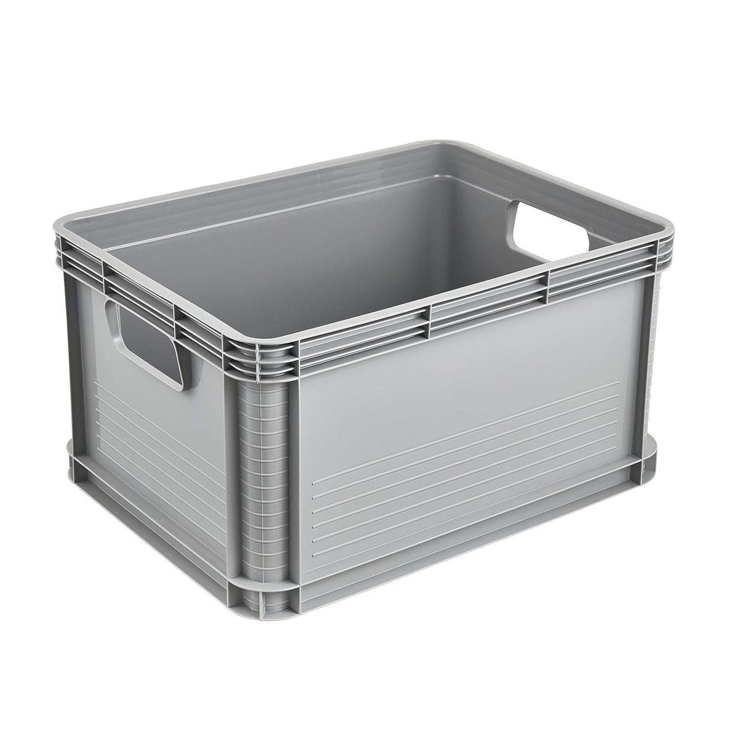keeeper Transportbehälter Robert 20L grau, leicht und robust, Tragkraft bis zu 30 kg