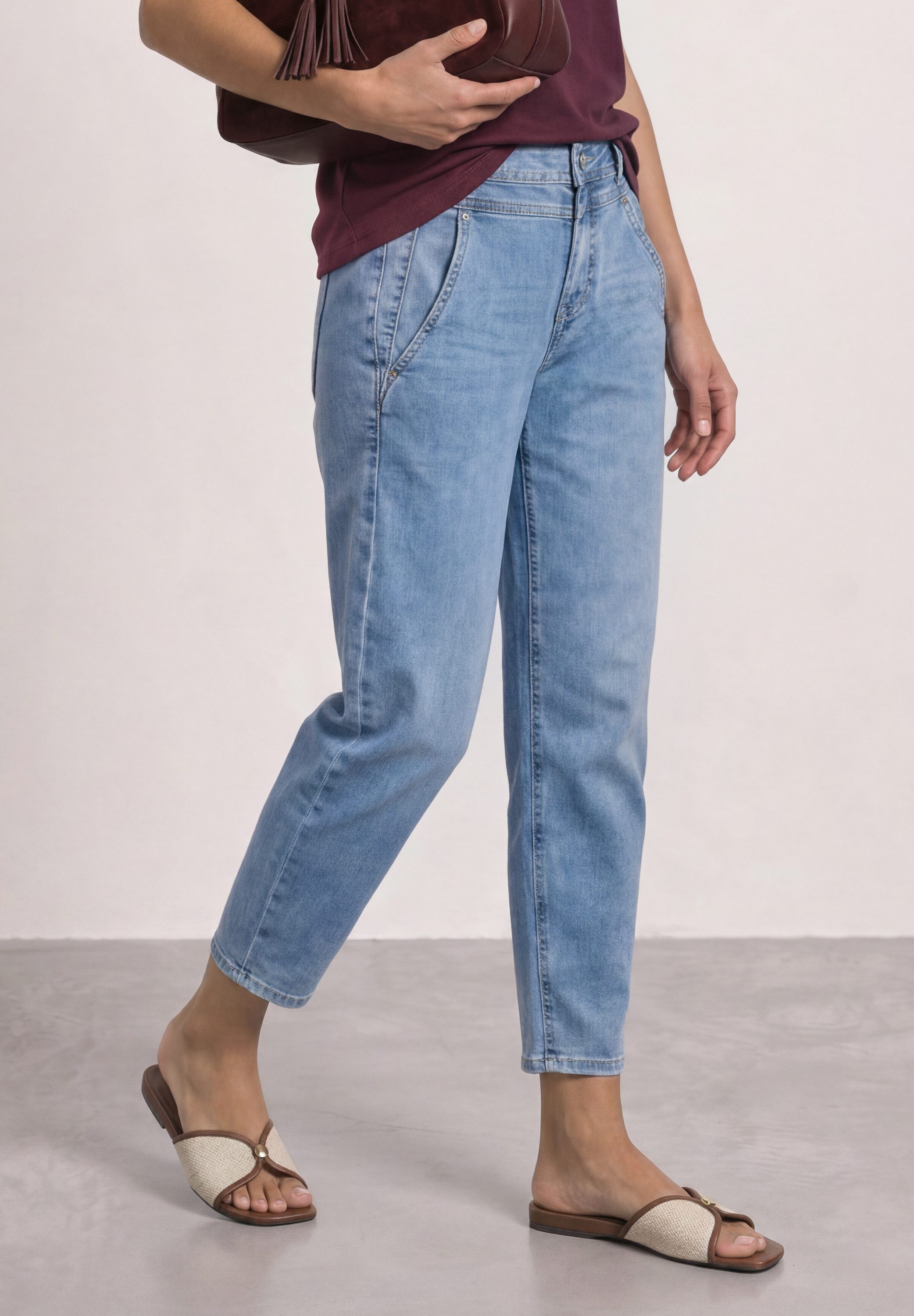 STREET ONE Loose-fit-Jeans Style Karlie Barrel Legs - mit Stretch