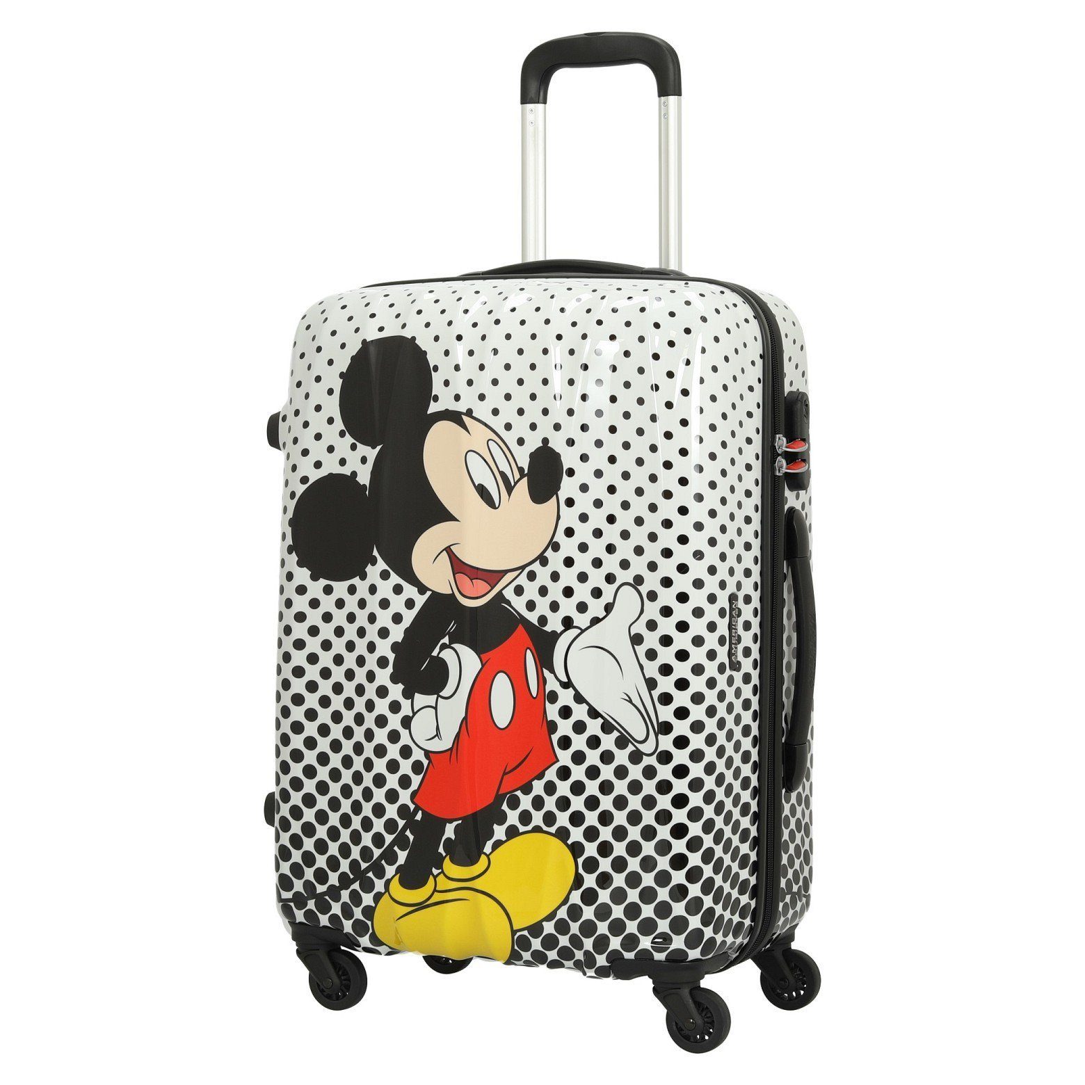 Mouse Alfatwist American Trolley 65/24, M 4-Rollen-Trolley Disney 4 Mickey - Polka Dot Rollen 2.0 Tourister®