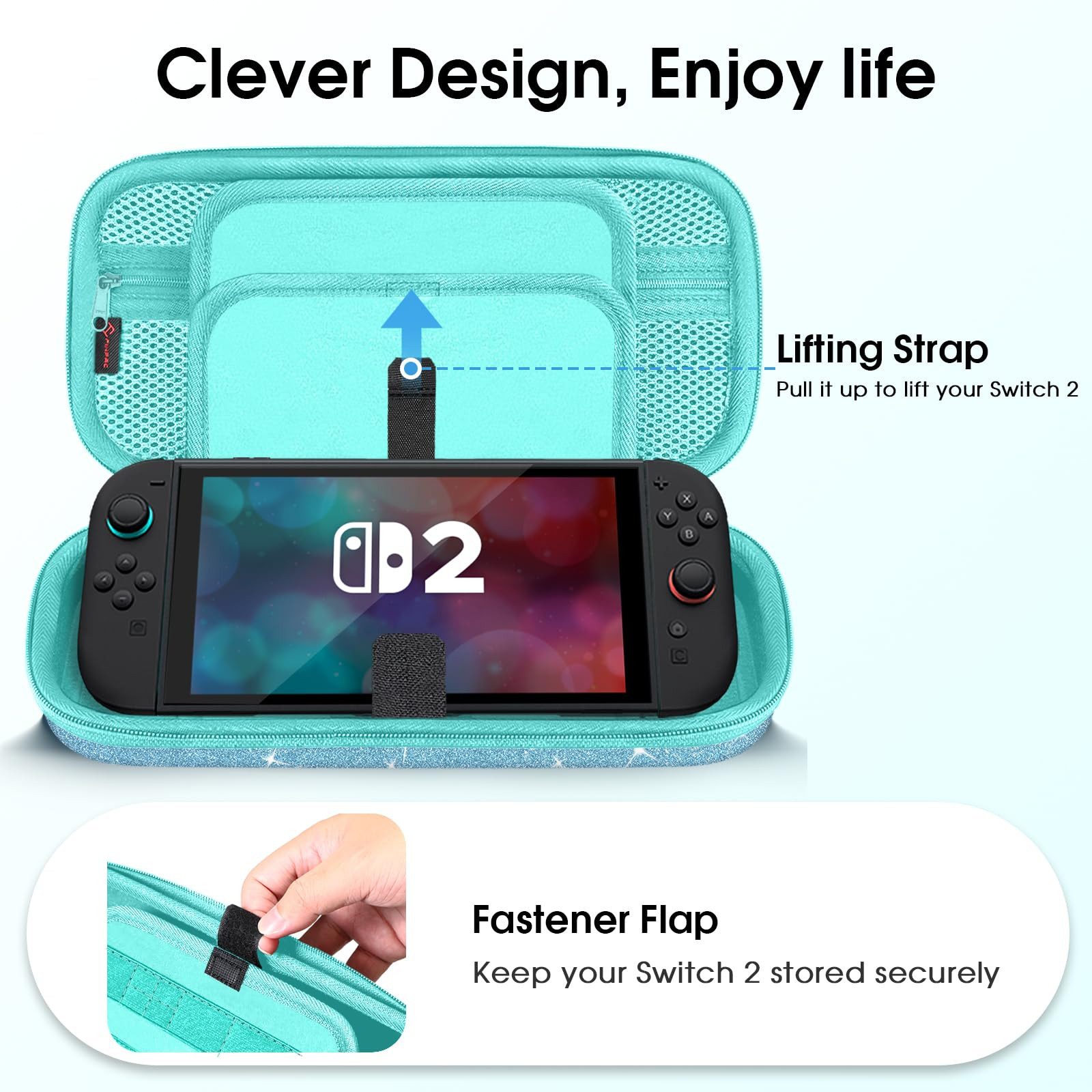 Fintie Nintendo-Schutzhülle Tasche für Nintendo Switch 2(2025 Modell) - Tragetasche – Bild 4 von 5