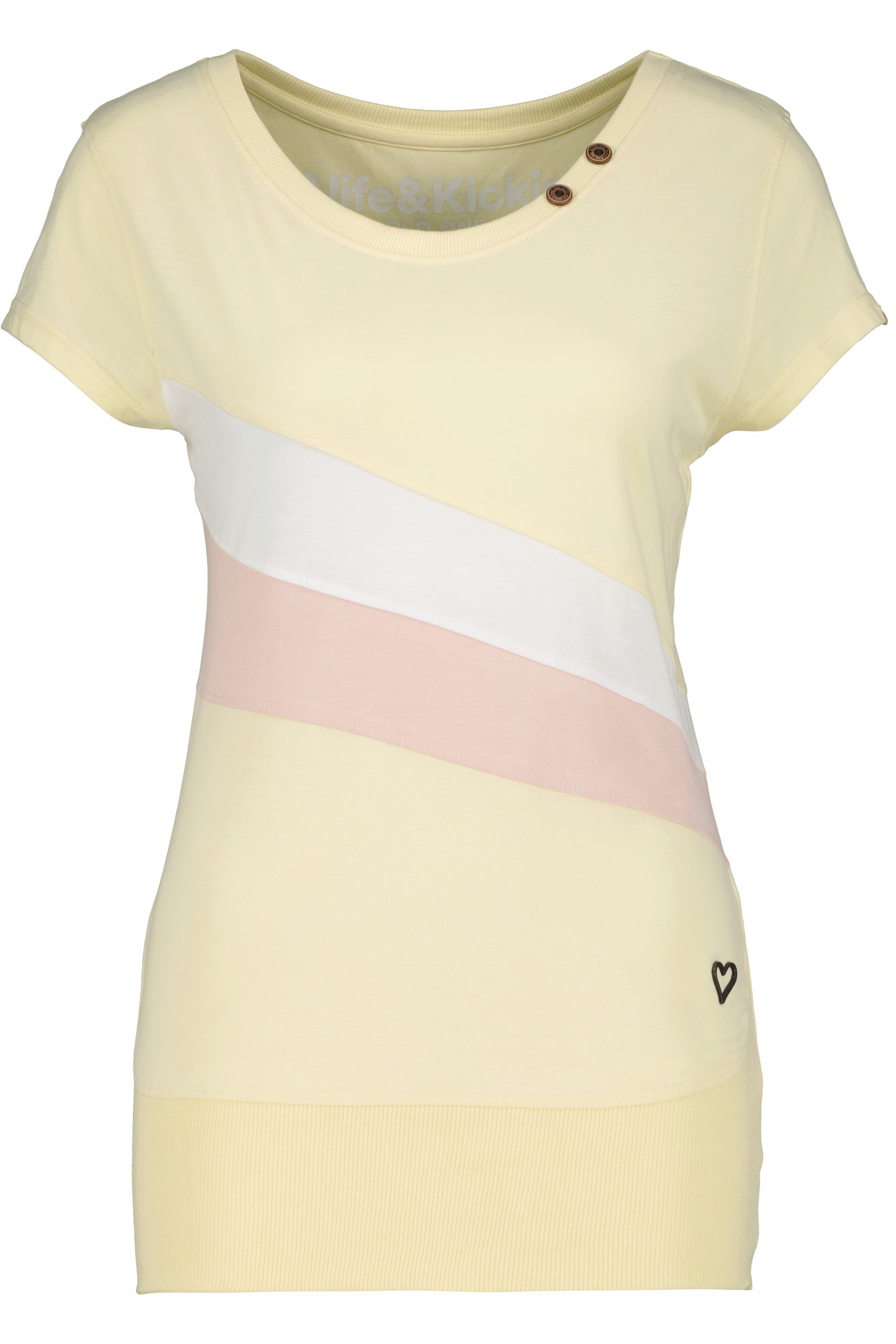 creme CleaAK melange & A T-Shirt Kickin T-Shirt Shirt Alife Damen