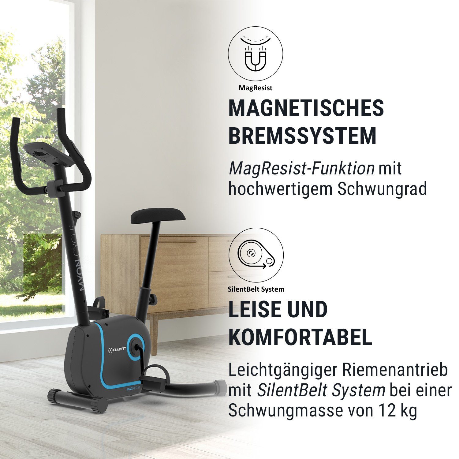 KLARFIT Heimtrainer Myon Cycle