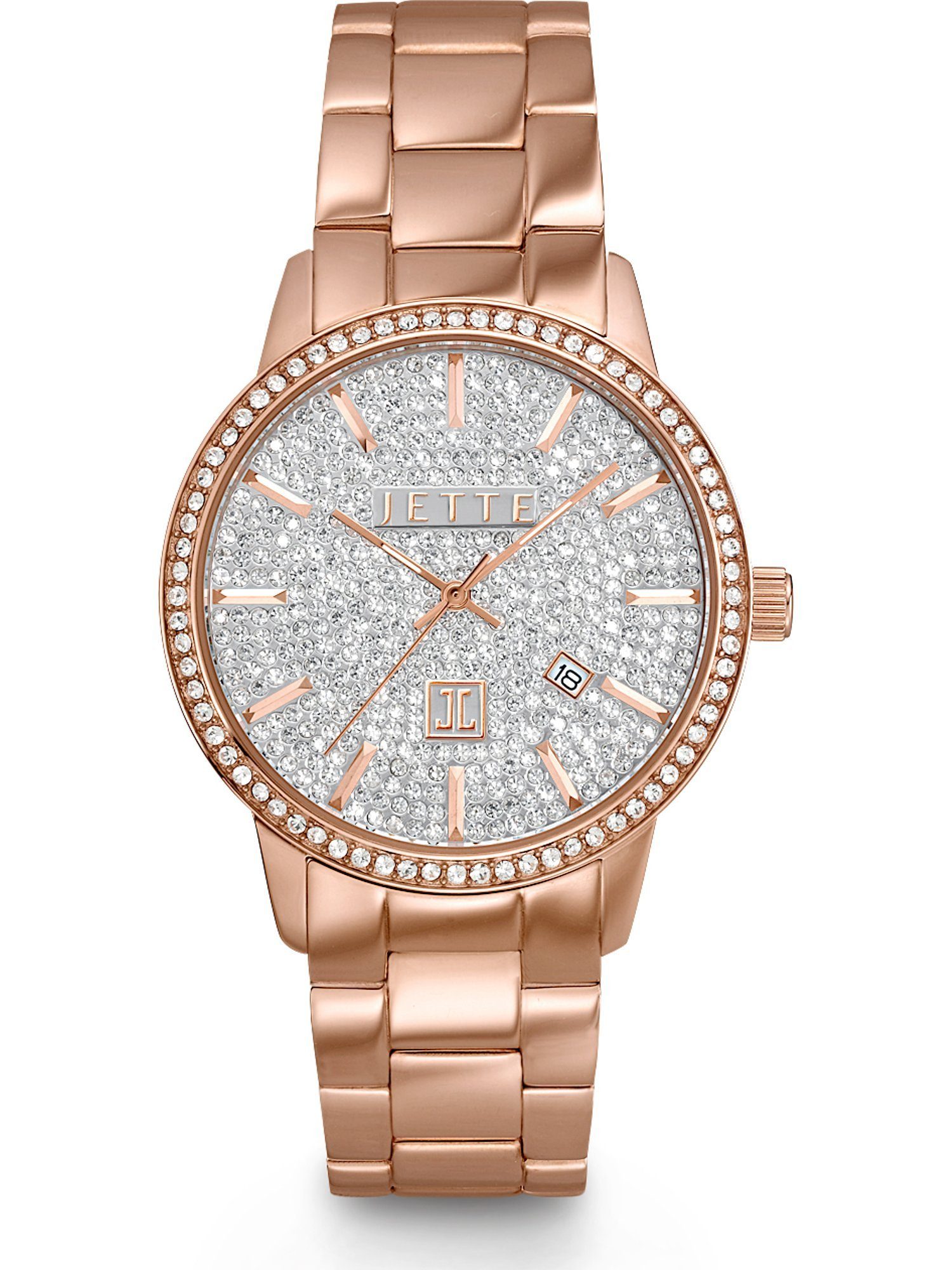 JETTE Quarzuhr Damen-Uhren rosé Quarz JETTE Analog