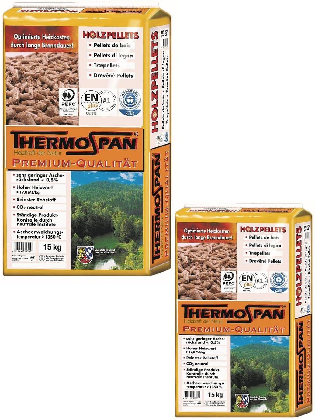 Thermospan Holzpellets Thermospan Holzpellets 6 mm 2x15kg