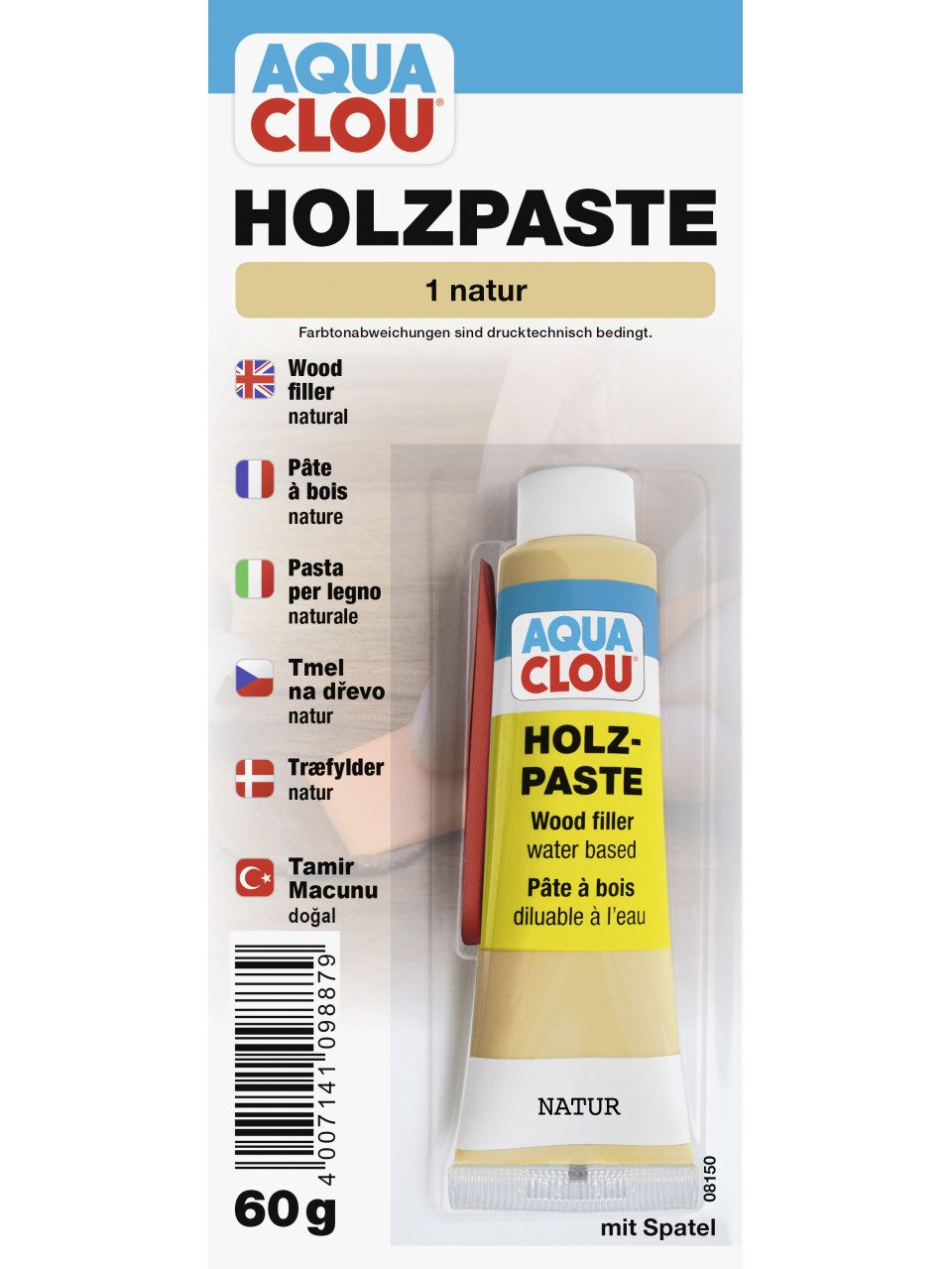 Aqua Clou Spachtelmasse Clou Holzpaste 60 g natur
