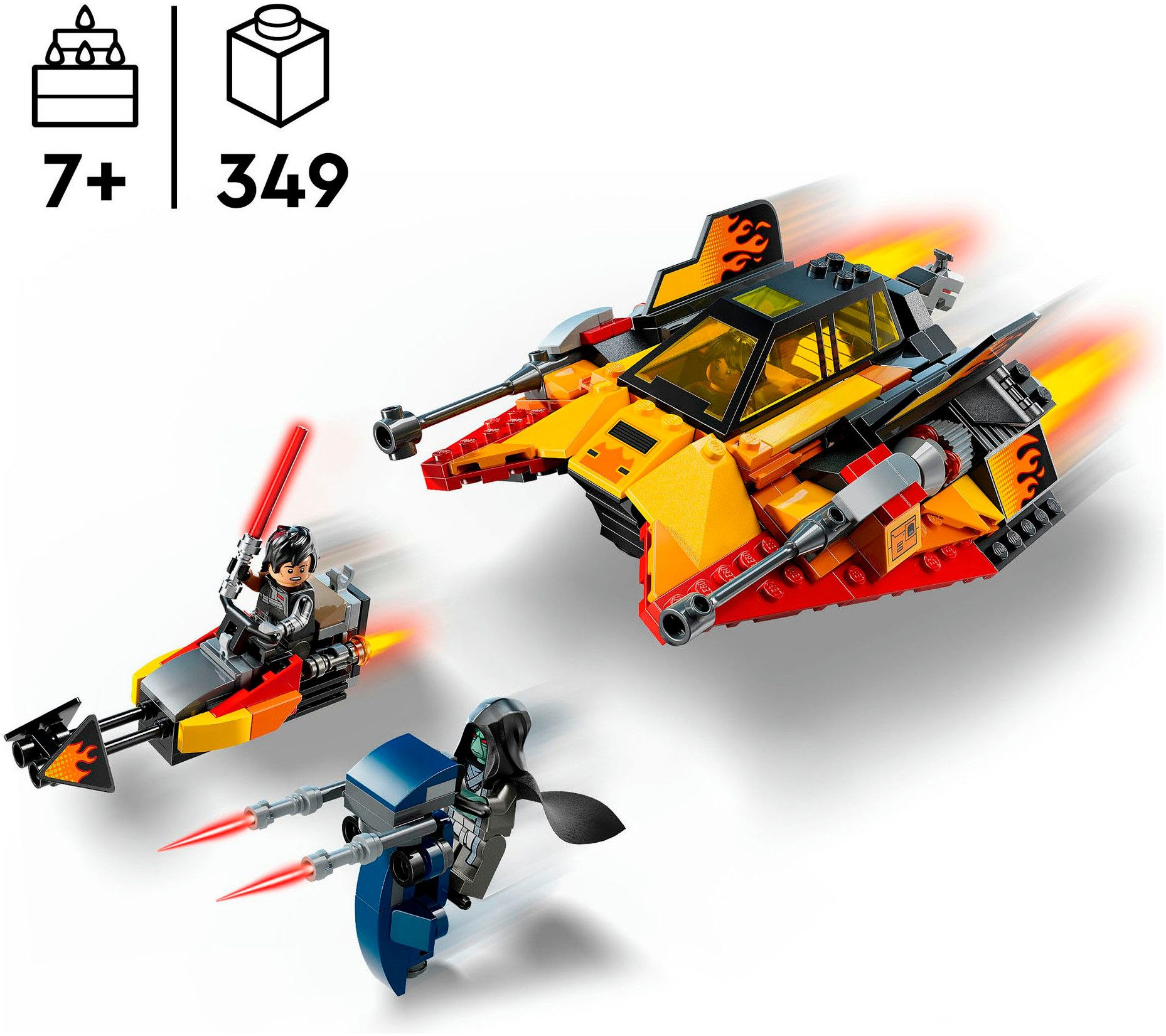LEGO® The Force Burner Snowspeeder (75414), LEGO Star Wars™ Konstruktionsspielsteine, (349 St), Made in Europe