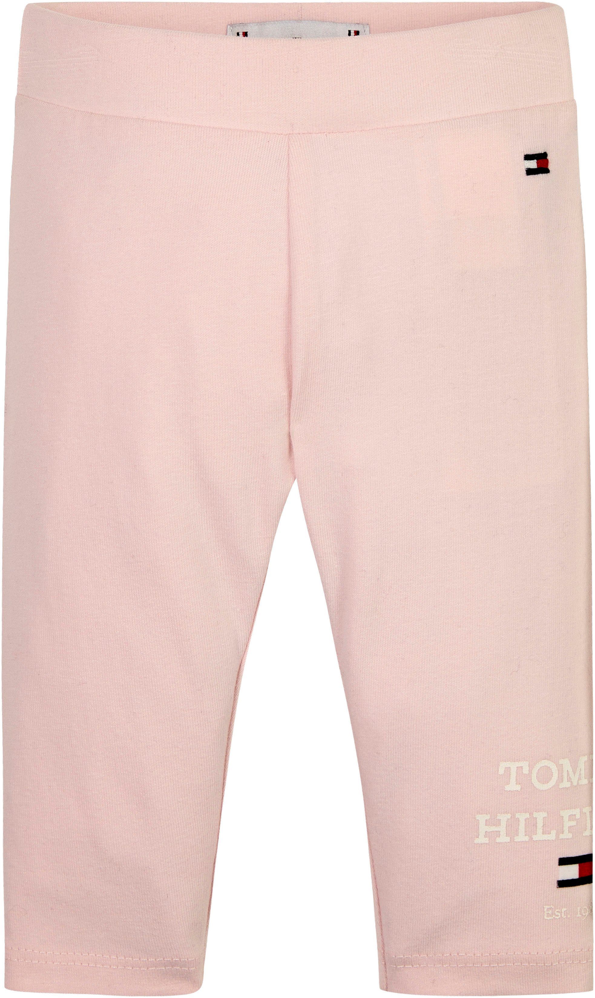 TH LEGGINGS Pink mit BABY Logoschriftzug Hilfiger Whimsy Leggings Tommy LOGO