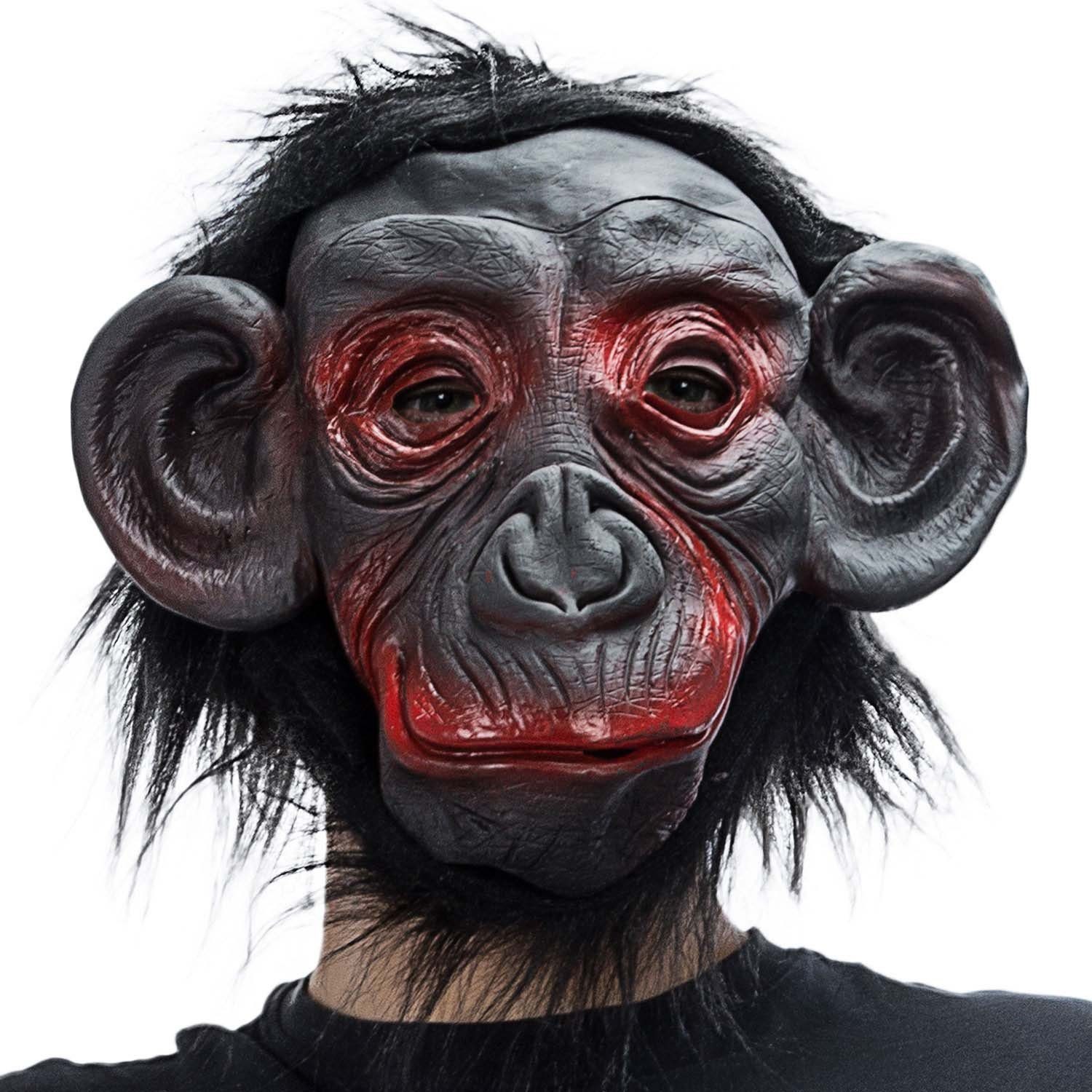 Kostüm Gorilla Maske Affenmaske aus Latex