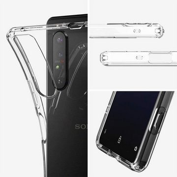 CoolGadget Handyhülle Transparent Ultra Slim Case für Sony Xperia 1 III 6,5 Zoll, Silikon Hülle Dünne Schutzhülle für Sony 1 III Hülle