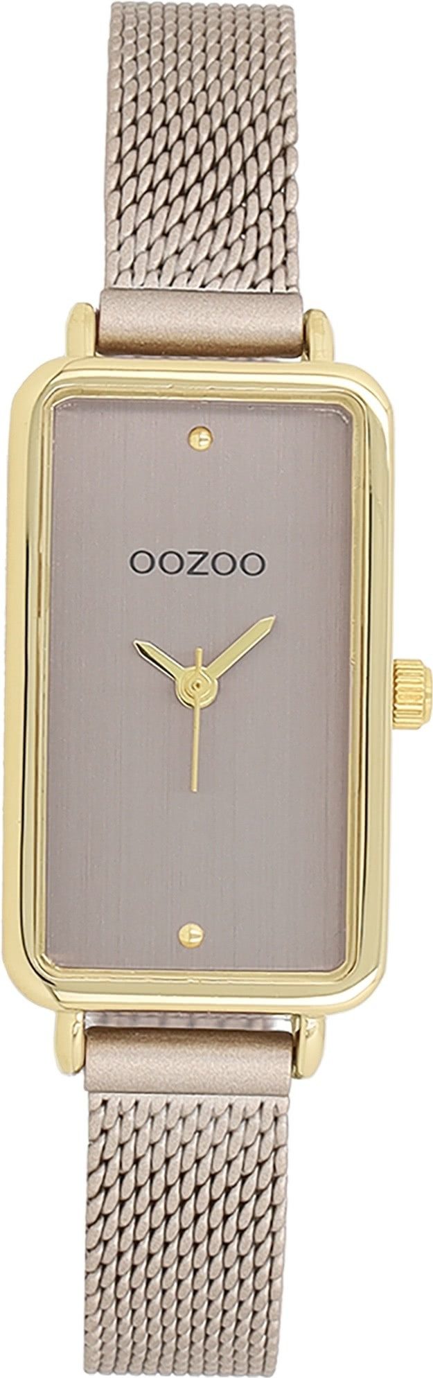 OOZOO Quarzuhr Oozoo Damen Armbanduhr Timepieces Analog, (Analoguhr), Damenuhr rechteckig, extragroß (19x31mm) Metallarmband, Fashion-Style