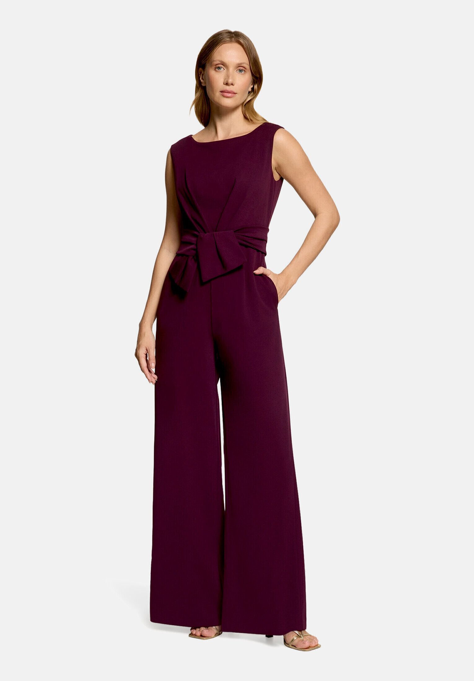 Vera Mont Overall Damen mit weitem Bein (1-tlg) Bunddetail