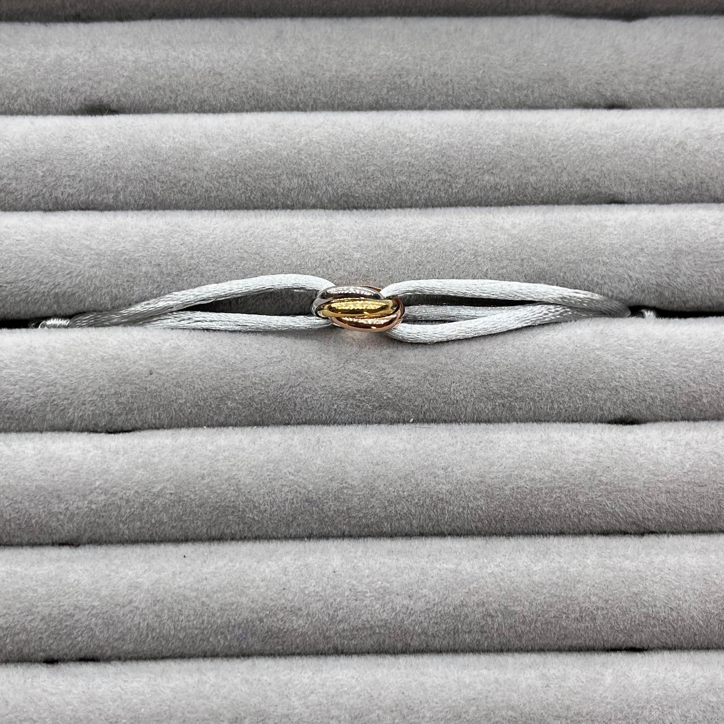 DC Jewelry Armband Trinitiy Armband 585 Echtgold / 925 Silver, Silberschmuck für Damen & Herren