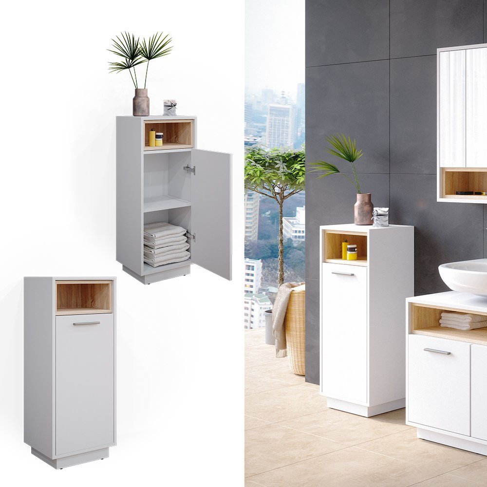Vicco Midischrank Beatrice, Weiß/Sonoma, 38 x günstig online kaufen