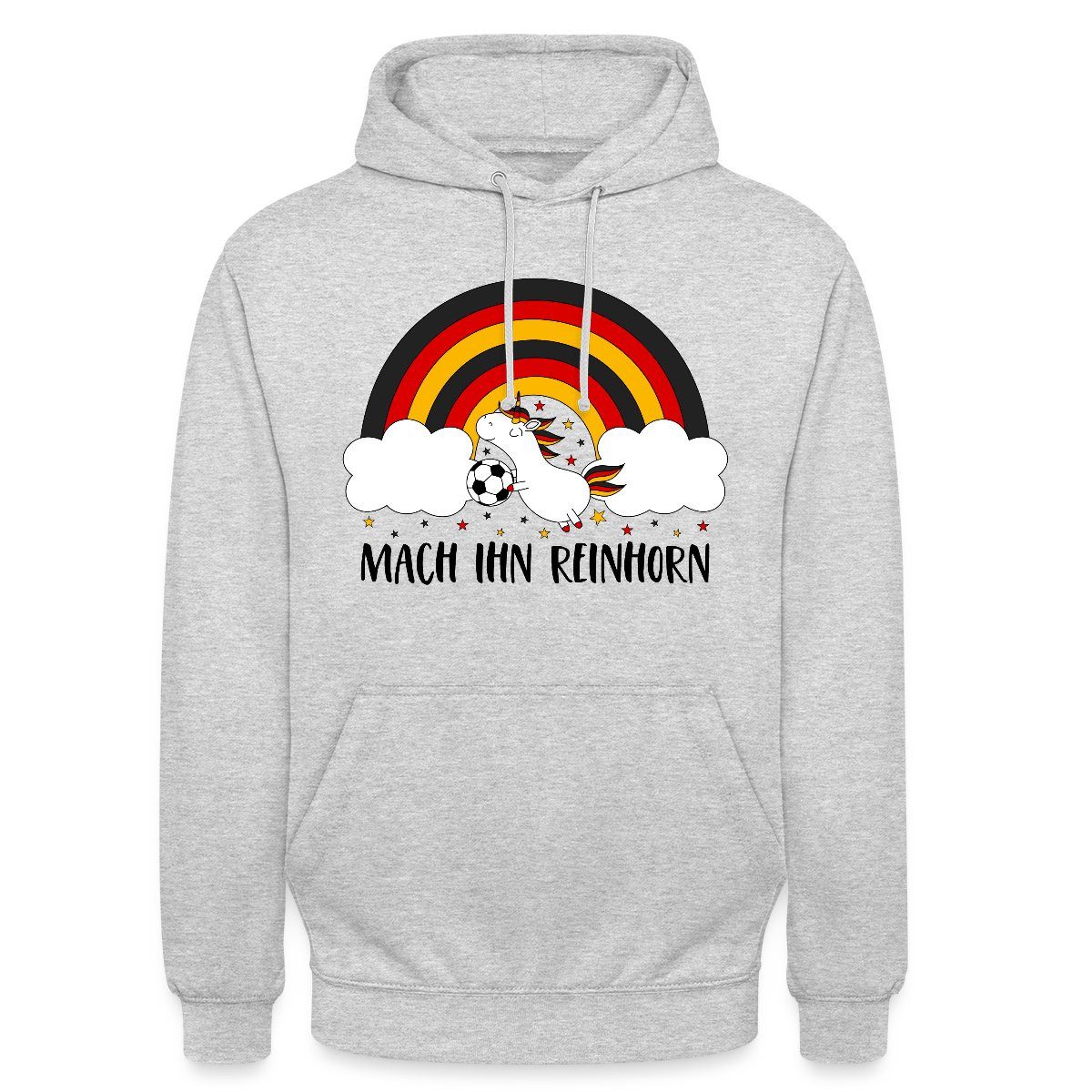 Spreadshirt Hoodie Deutschland Mach Ihn Reinhorn Lustiger Spruch Fußball Unisex Hoodie (1-tlg)