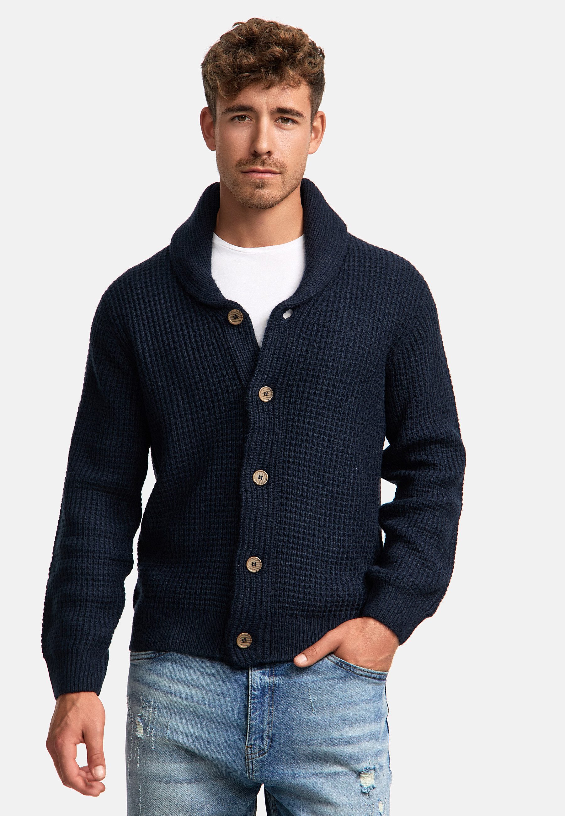 Indicode Strickjacke Herren INBrandox Herrenstrickjacke