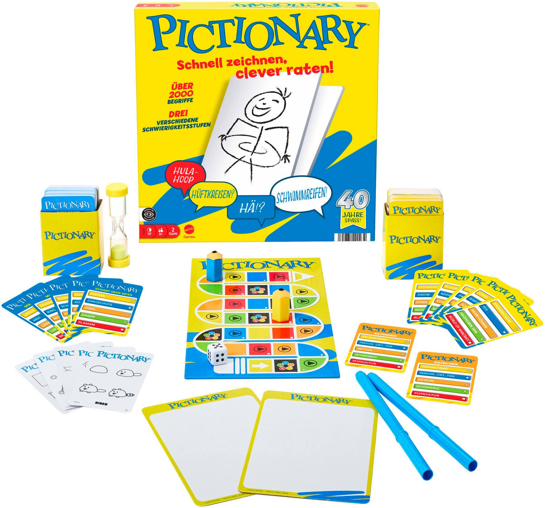 Mattel games Spiel Pictionary Core, Familienspiel