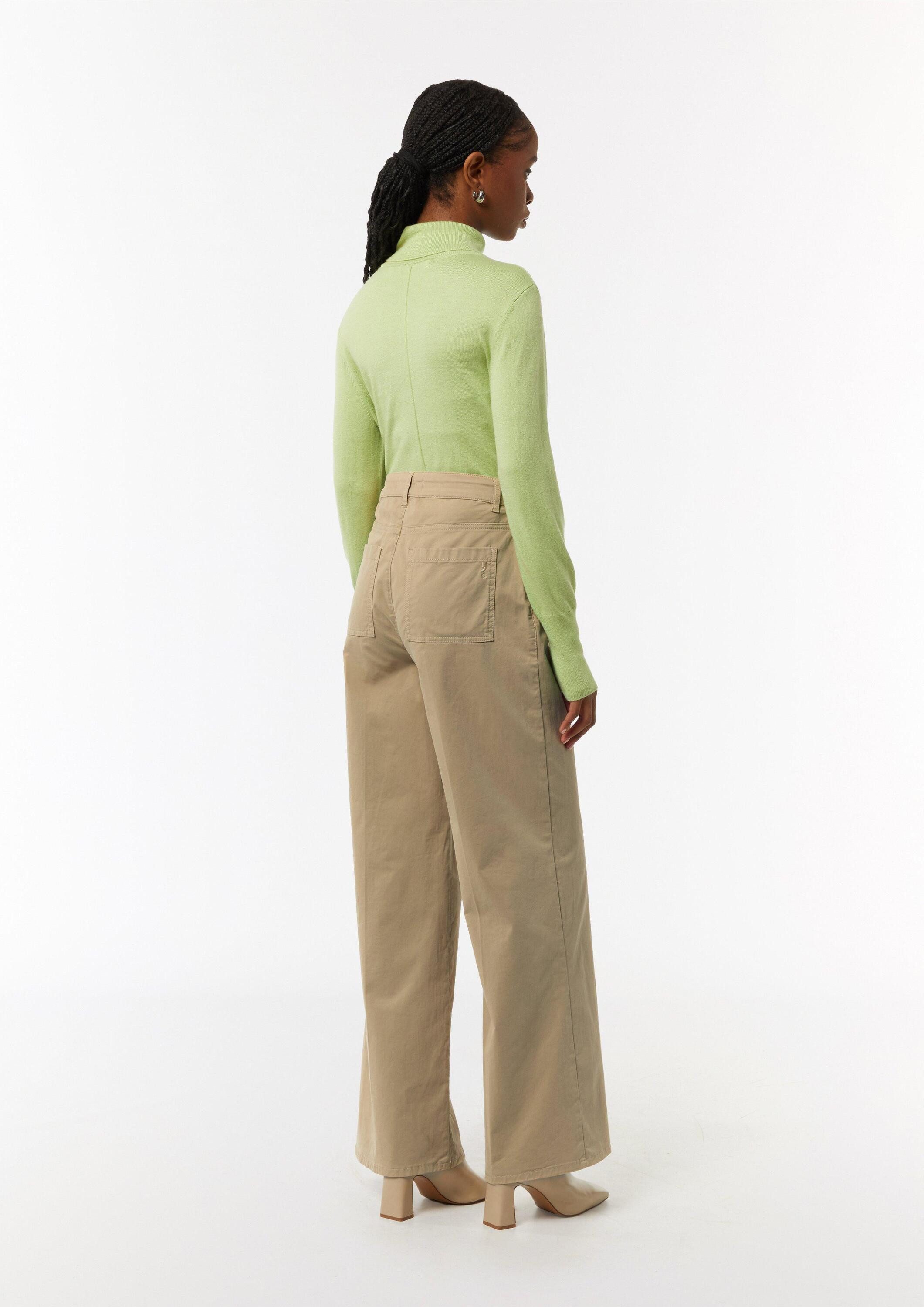 comma Chinos Hose Loose: Twillhose mit weitem Bein