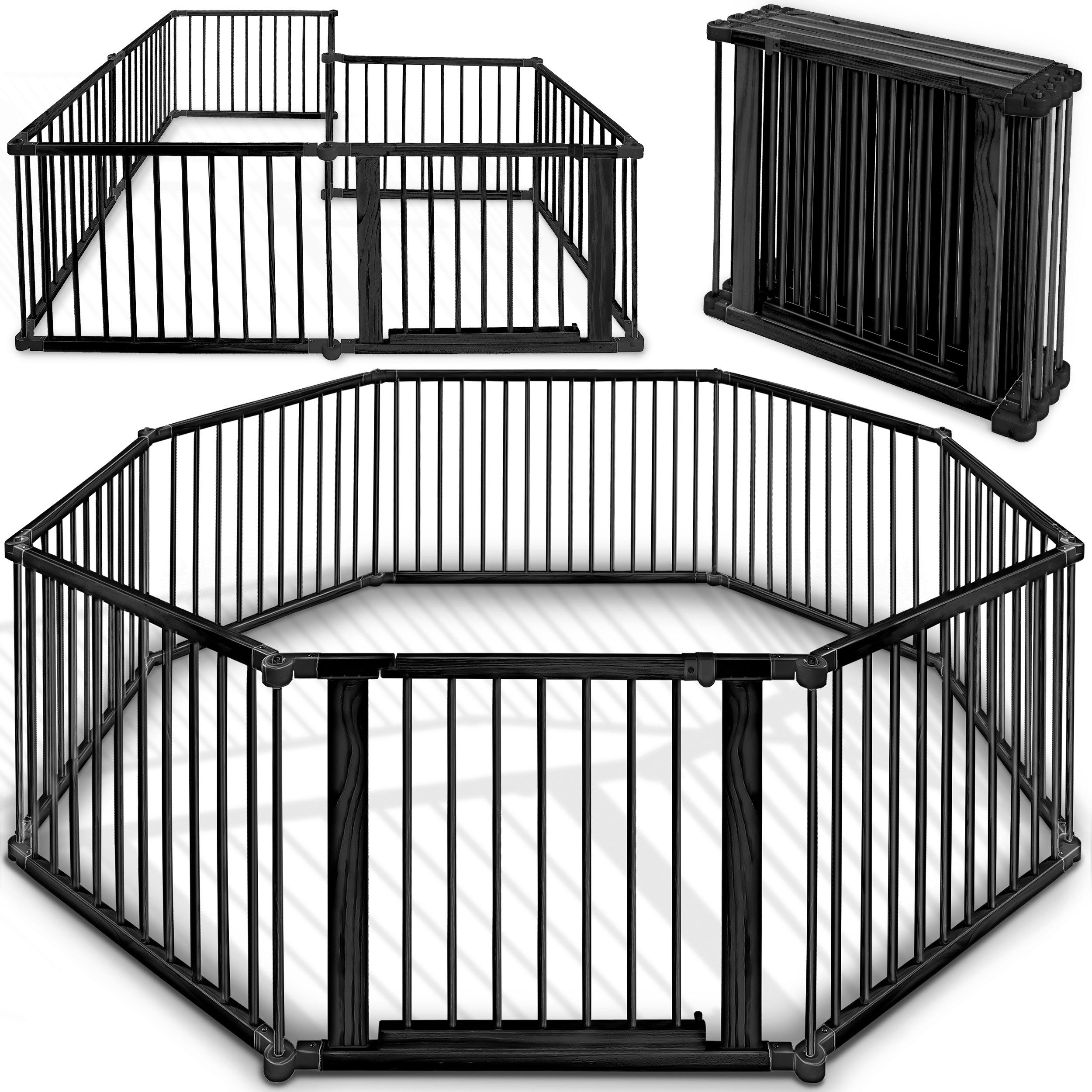 KIDUKU Laufgitter 7,2 Meter Laufstall XXL klappbar inkl. Tür, bestehend aus günstig online kaufen