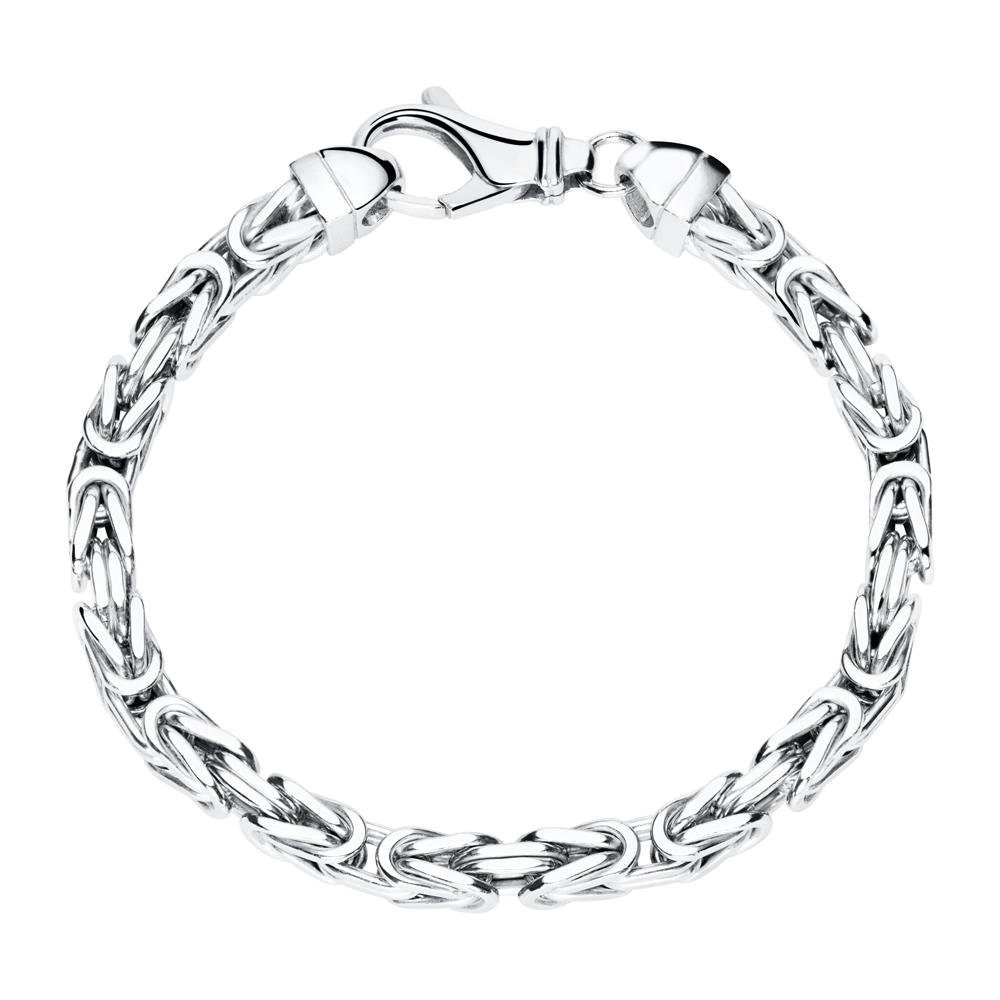 JEWLIX Königsarmband 925er Silber Königsarmband für Herren, 5,0 mm | Silberarmbänder
