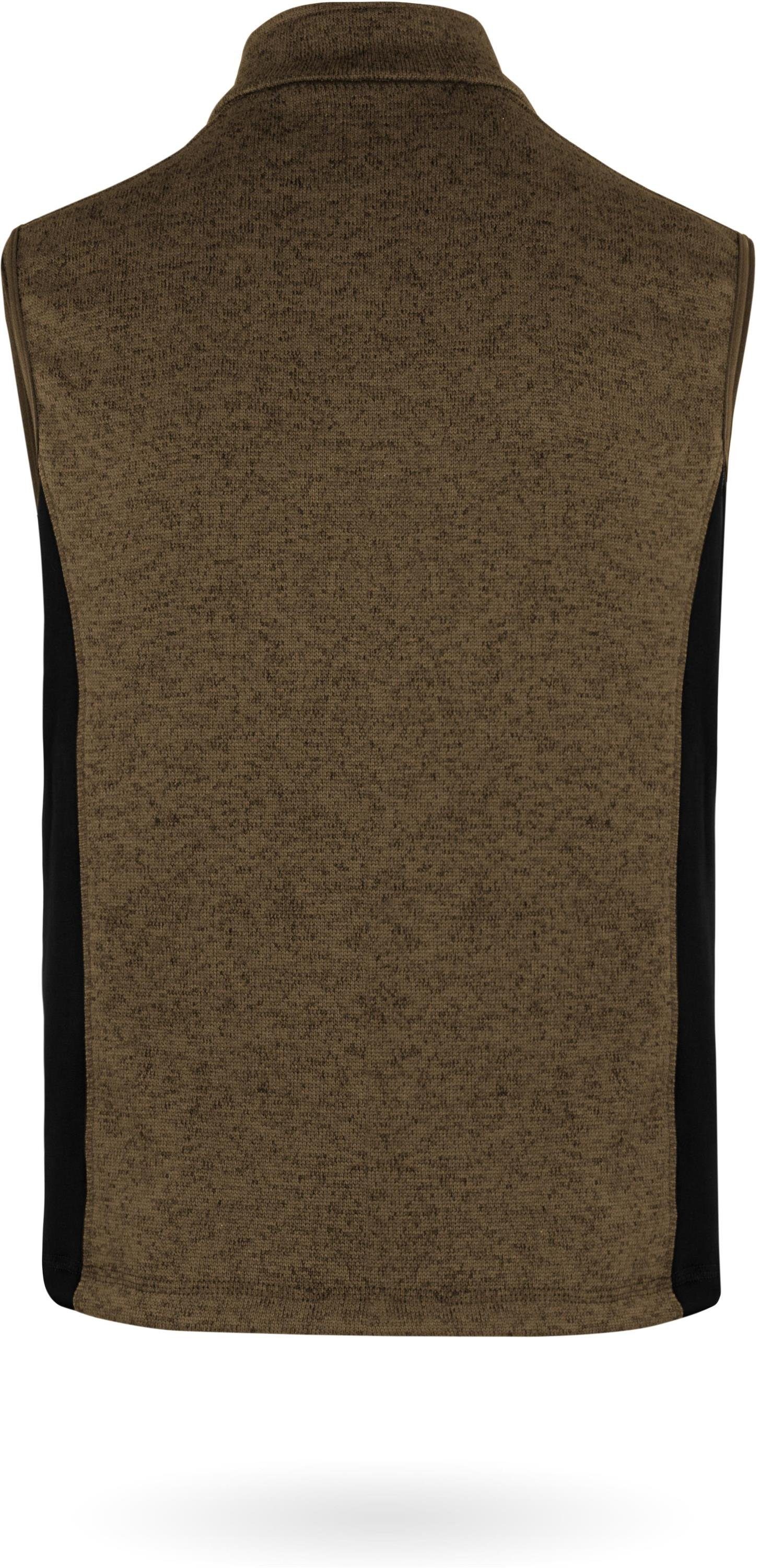 normani Fleeceweste Herren Strick-Fleeceweste Shamattawa Winterweste mit Seitentaschen und Neopren - Ärmellose Strickweste