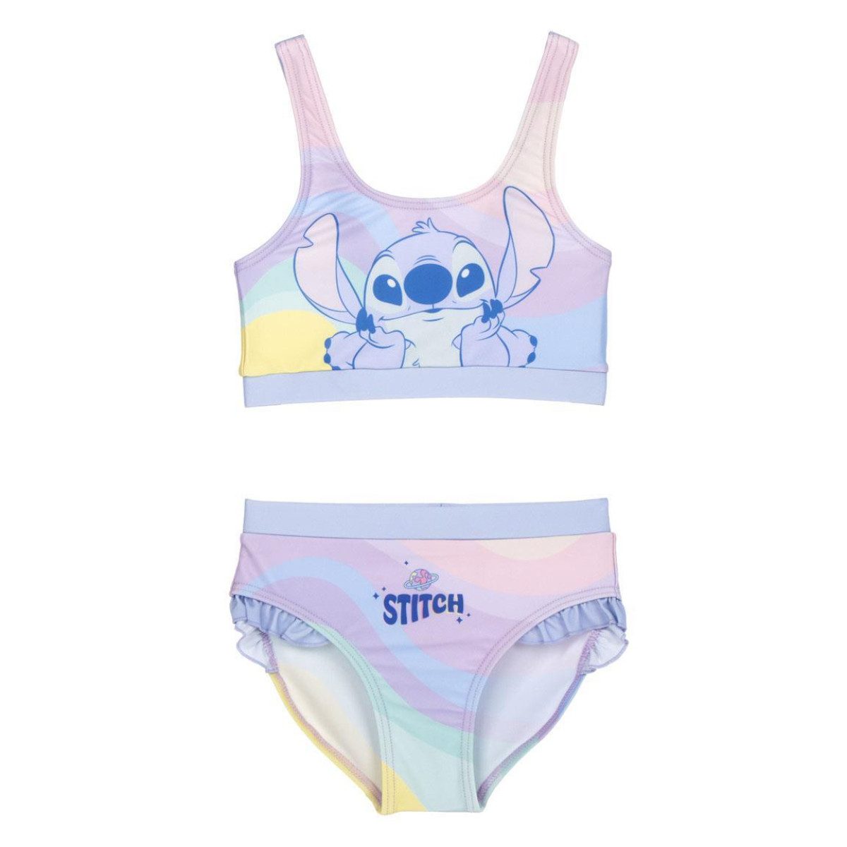 Disney Bustier-Bikini Stitch Bikini für Schwimmbad Strand Pool und Reise