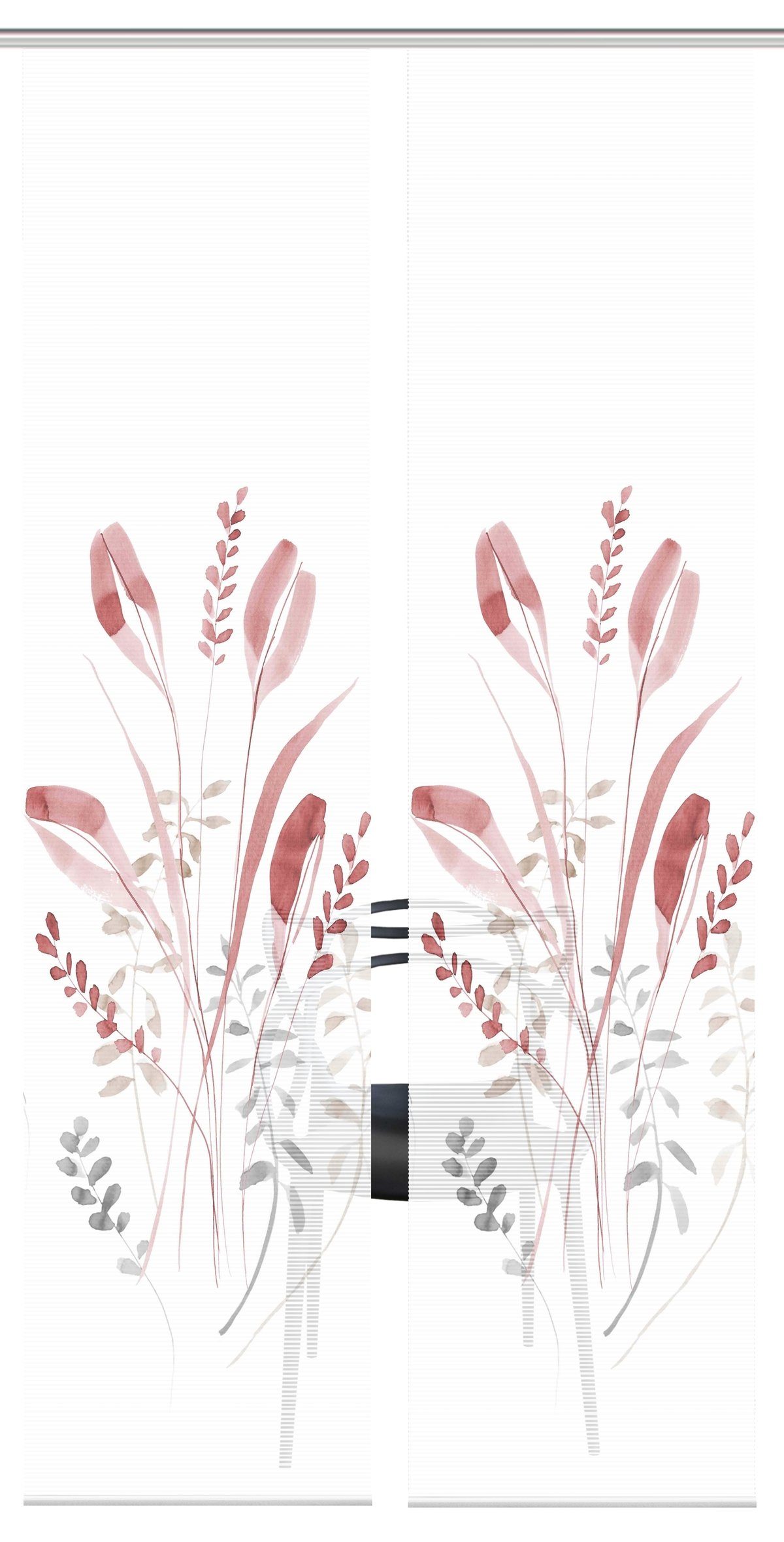 HOME WOHNIDEEN Schiebegardine 080944 AYENE Schiebegardine, halbtransparent, Bambusoptik, 260x60 cm (1 St), Paneelwagen, halbtransparent, 100% Polyester