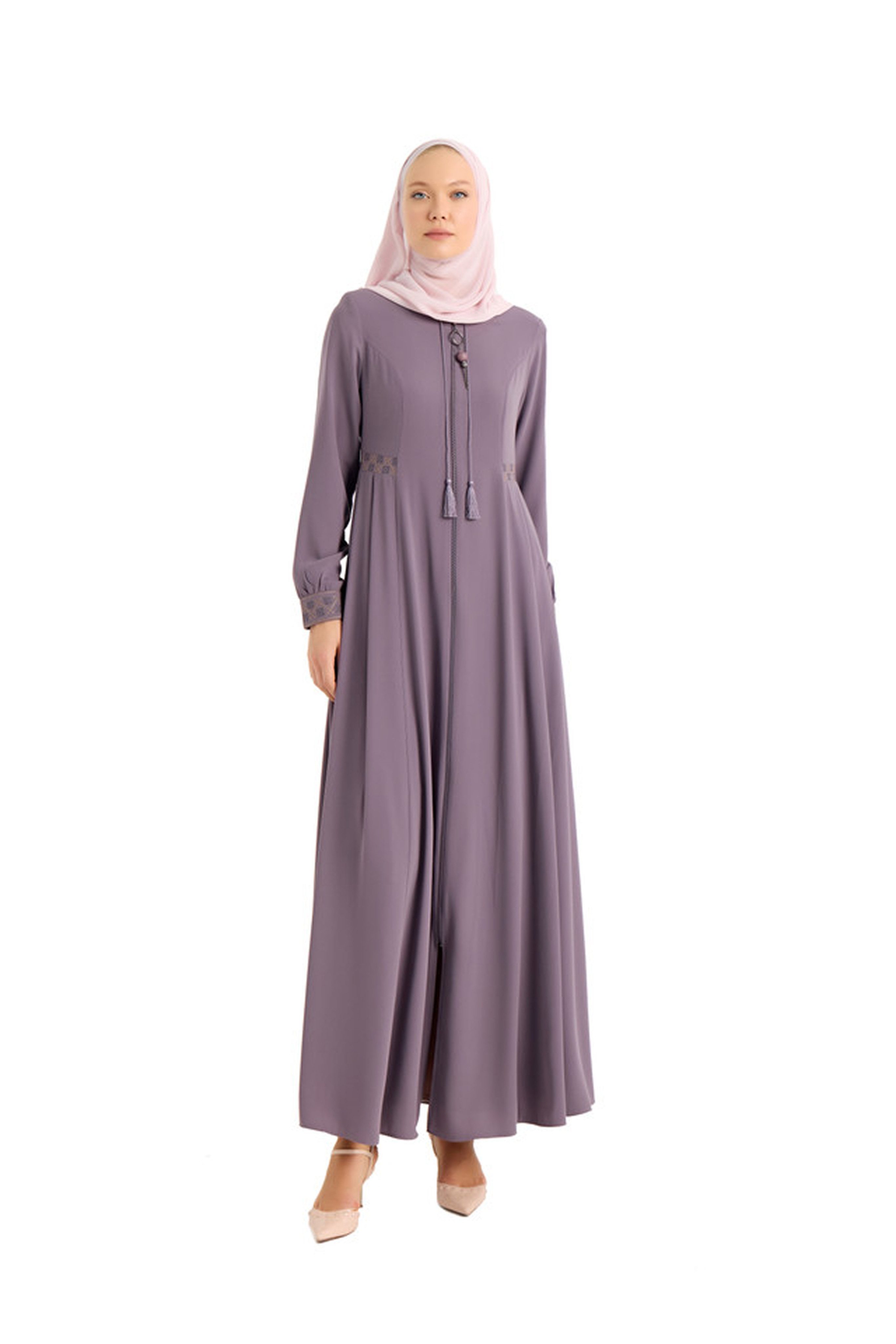 ELYANUR Maxikleid Hochwertige erweiterte Abaya