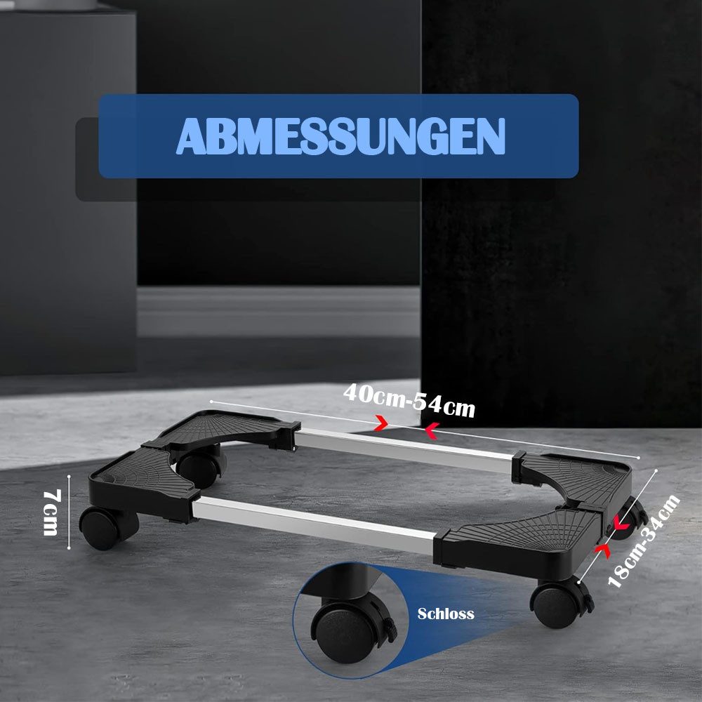 TUWENA Halterung PC Ständer für PC-Tower, Computer CPU Desktop Ständer mit Laufrollen, (Computer PC Ständer, Universal verstellbare Ständer Unter Schreibtisch)