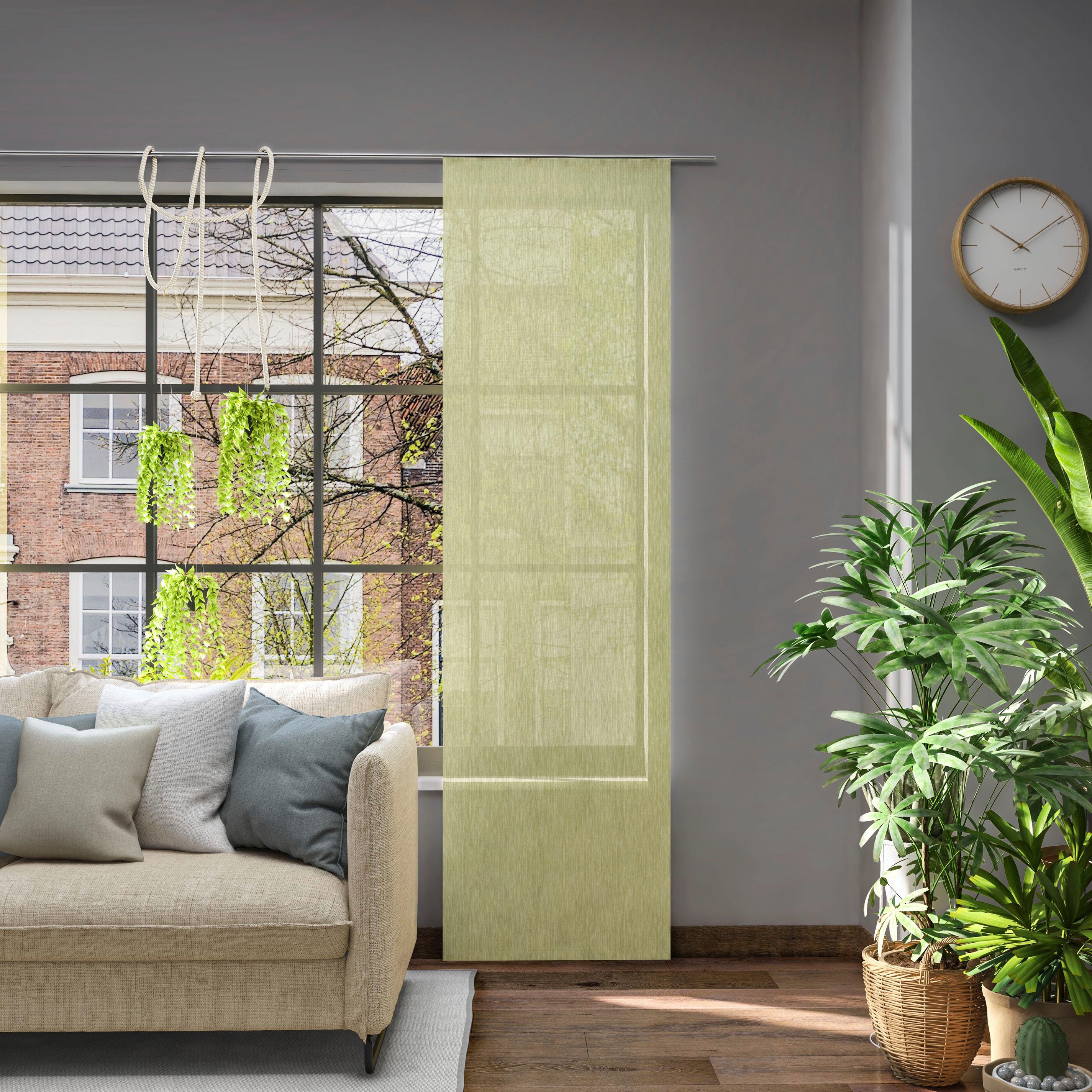 Neutex for you! Schiebegardine Libre-ECO, Paneelwagen (1 St), halbtransparent, Jacquard, nach Maß
