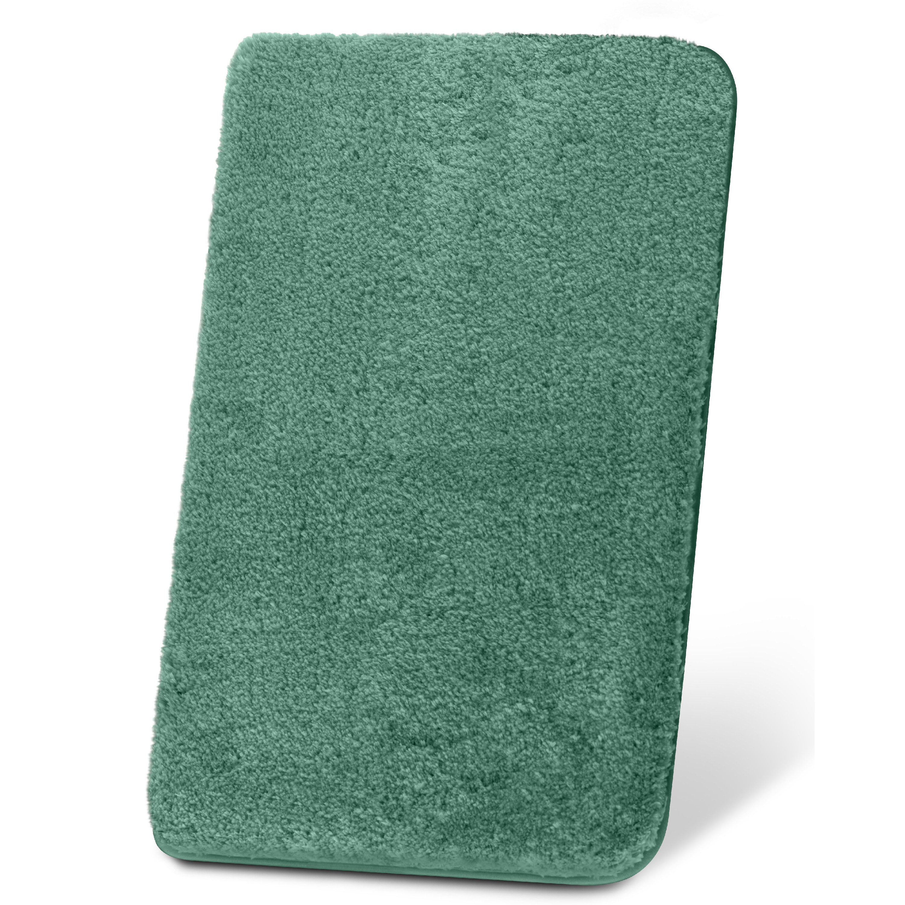 Beautissu Badematte Badematte rutschfest BeauMare FL, 120x70cm, Mintgrün, Höhe 30 mm, Polyester, 120x70 cm Duschvorleger Hochflor Badteppich rutschfest Waschbar Shaggy