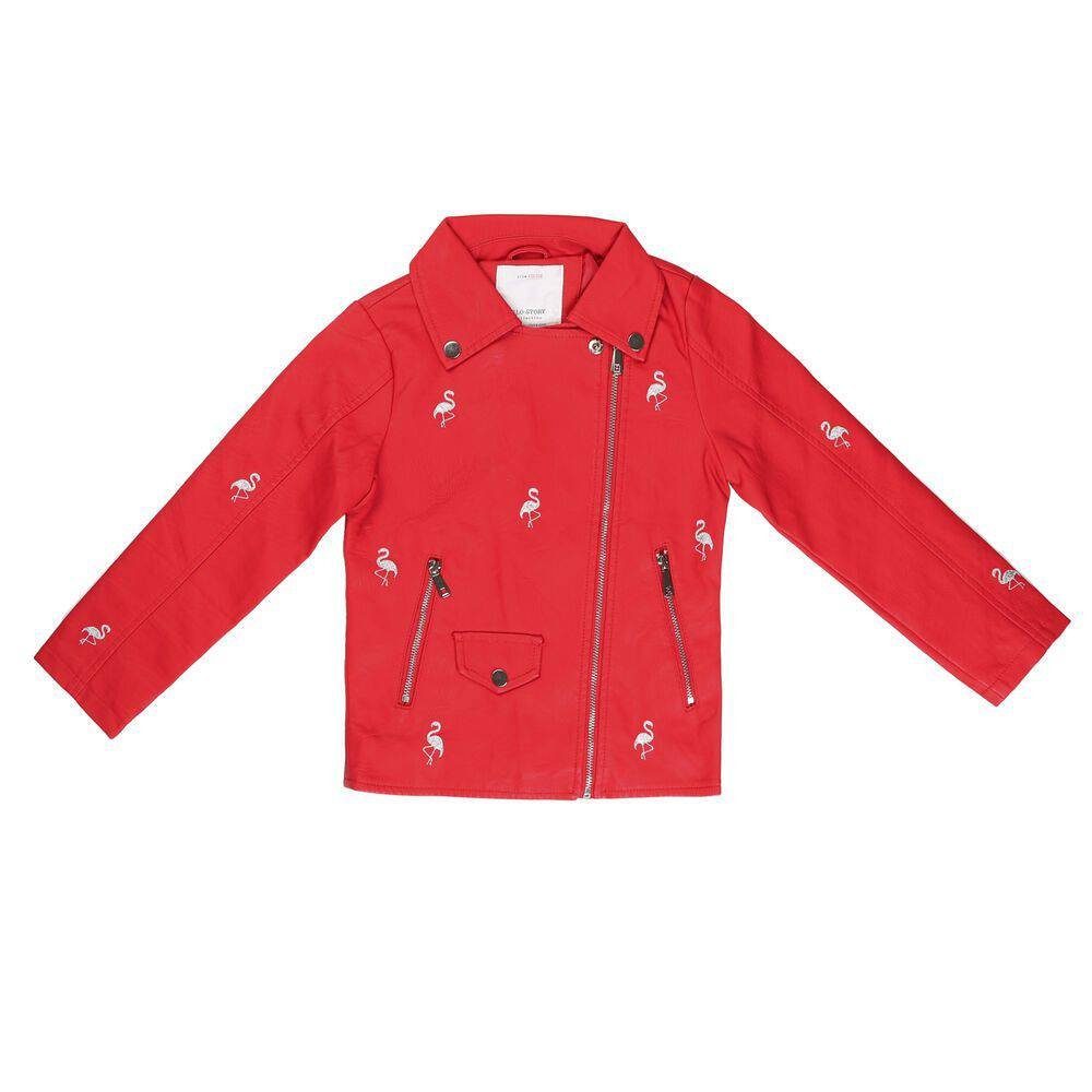& Damen in Rot Outdoorjacke Ital-Design Mantel Jacke