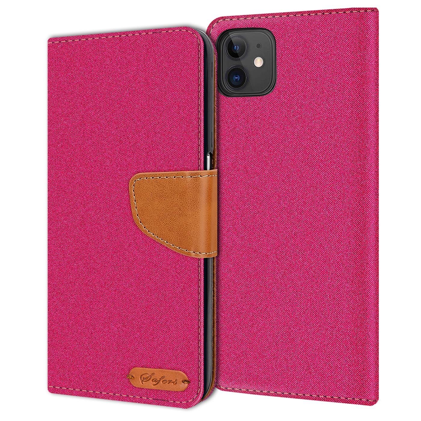 CoolGadget Handyhülle Flip Case Wallet Cover Book Tasche für Apple iPhone 11 6,1 Zoll, Handy Tasche mit Kartenfach Book Schutzhülle
