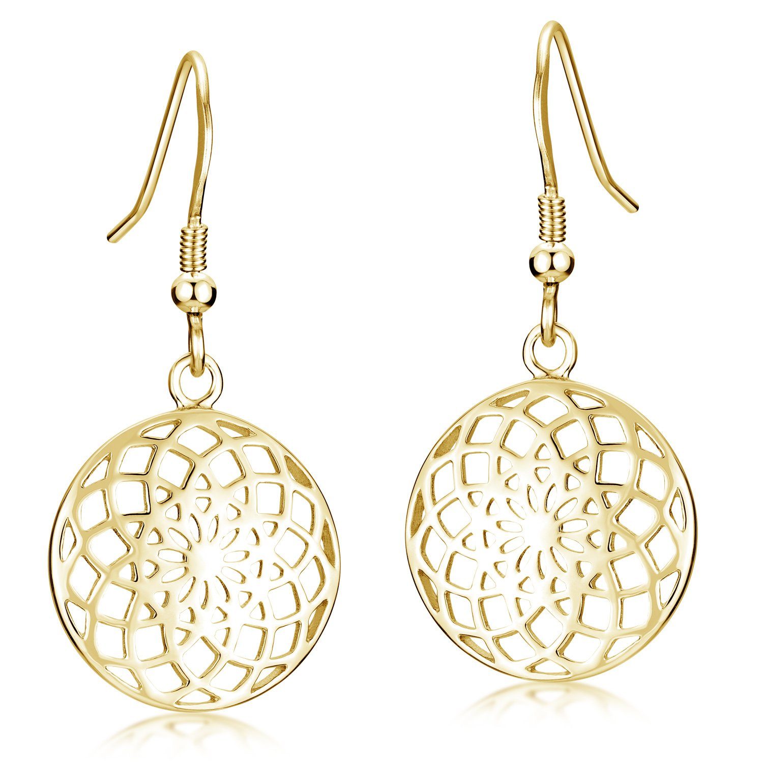 Materia Paar Ohrhaken Lebensblume / Blume des Lebens SO-451 Gold, 925 Sterl günstig online kaufen
