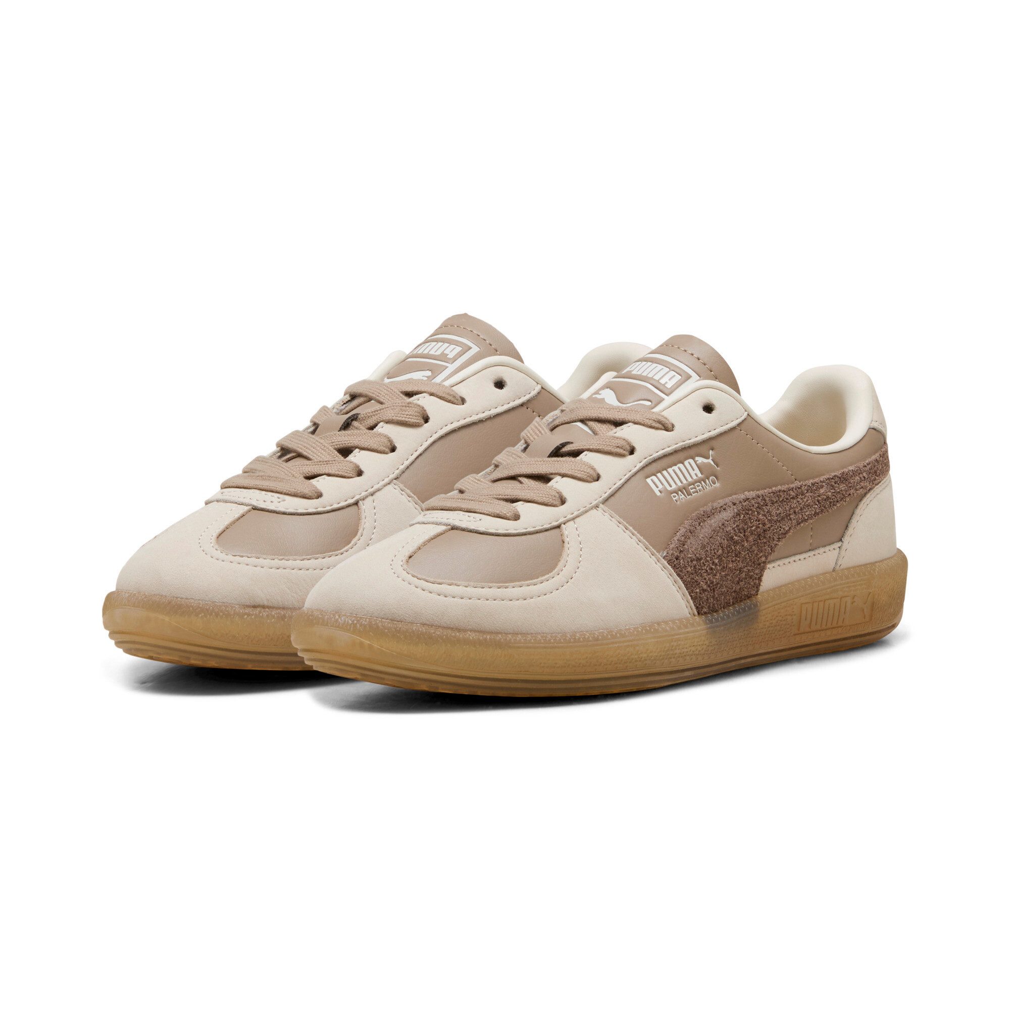 PUMA PALERMO ELEVATED WNS Sneaker für Sportmode und Streetwear, mit Leder-Obermaterial, mit Schnürung