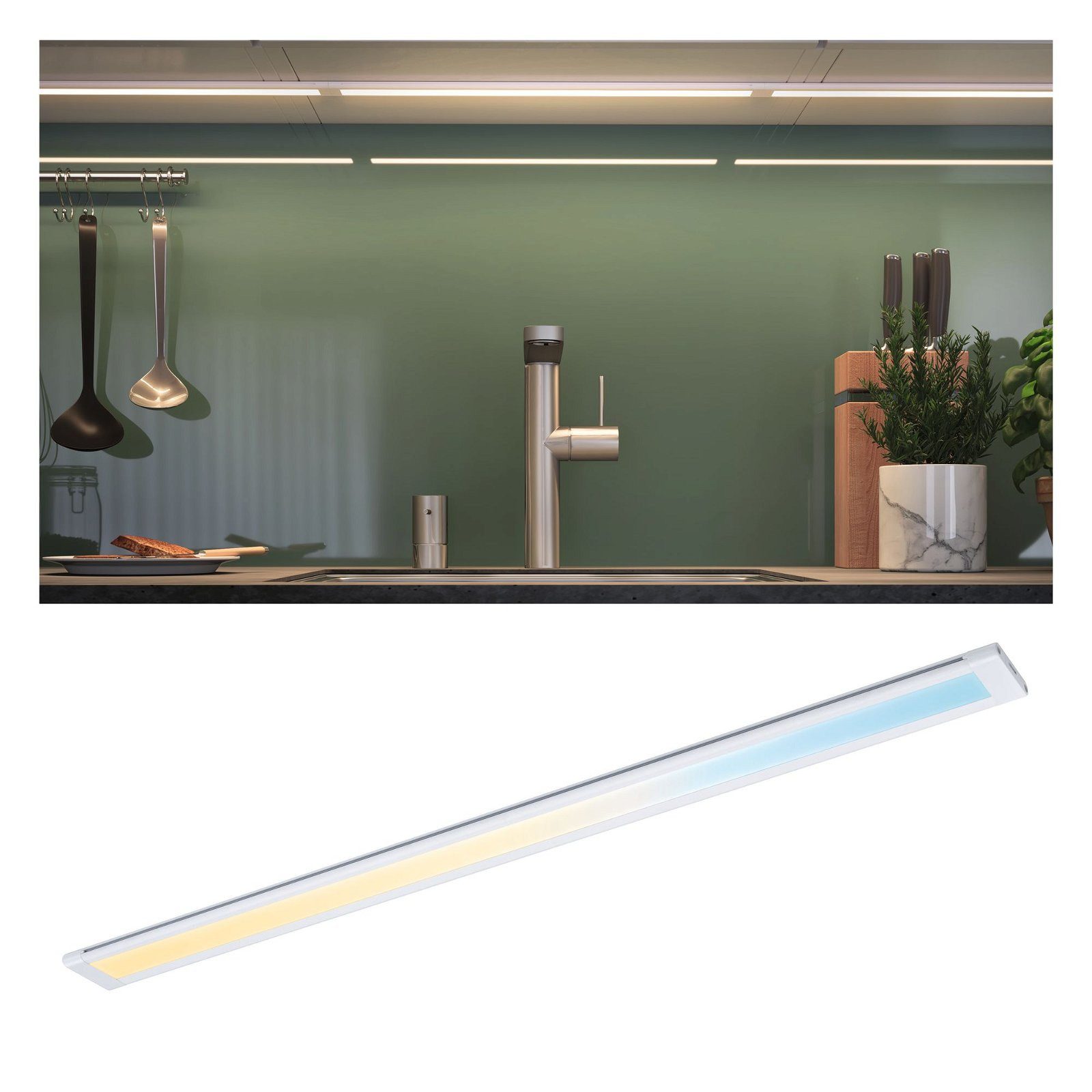 Paulmann Unterschrankleuchte Clever Connect Spot Border 500mm 1x7,3W 12V Weiß matt/Kunststoff, LED fest integriert, Tageslichtweiß, 2700-6500K – Bild 3 von 5