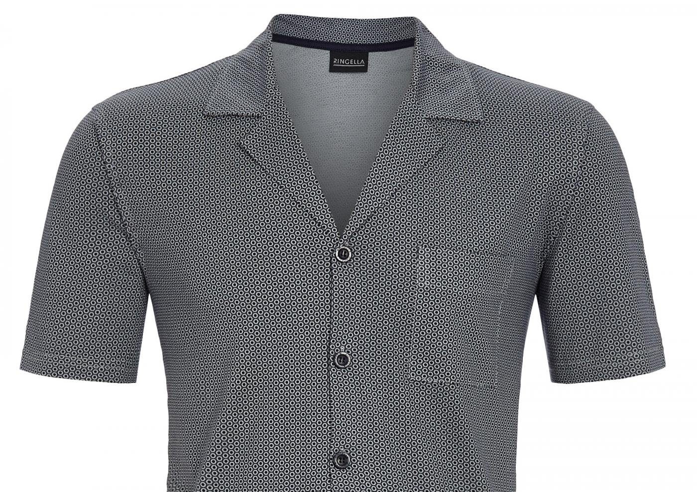 Ringella Pyjama Herren Shorty mit Knopfleiste günstig online kaufen
