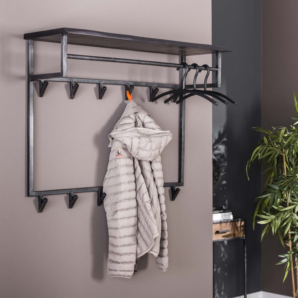 Hoyz Collection Garderobenständer Hoyz Collection – Garderobe Yucon High - 12 Haken - Hutablage