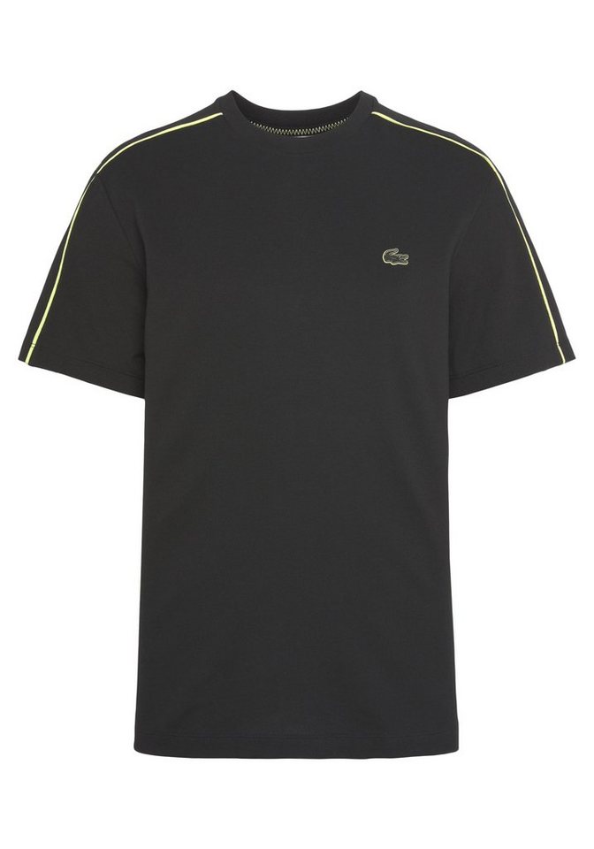 Lacoste Kurzarmshirt T-SHIRT mit Neonstreifen an den Ärmeln