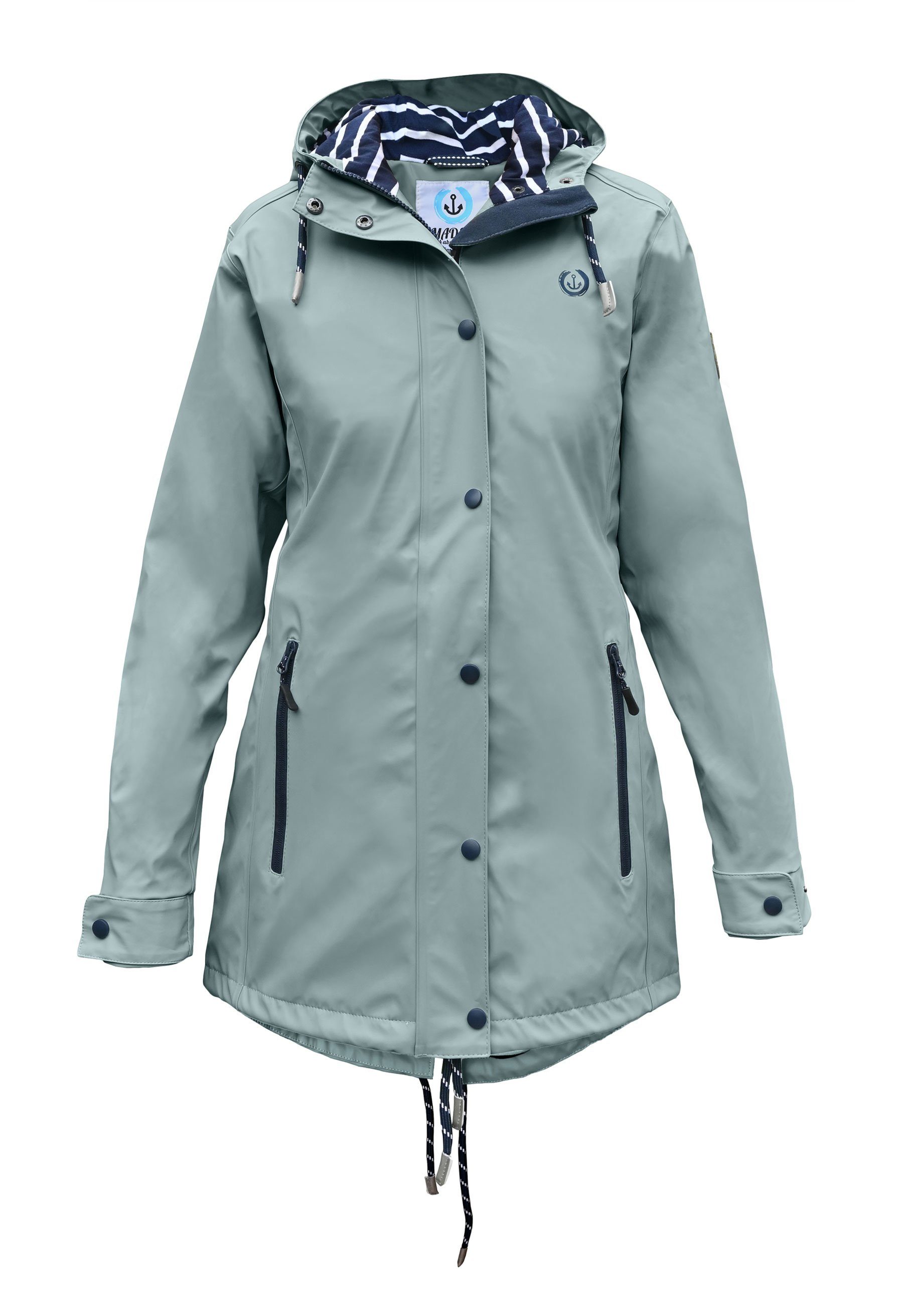 MADSea Regenjacke Friesennerz Hellblau Regenmantel wasserdicht günstig online kaufen
