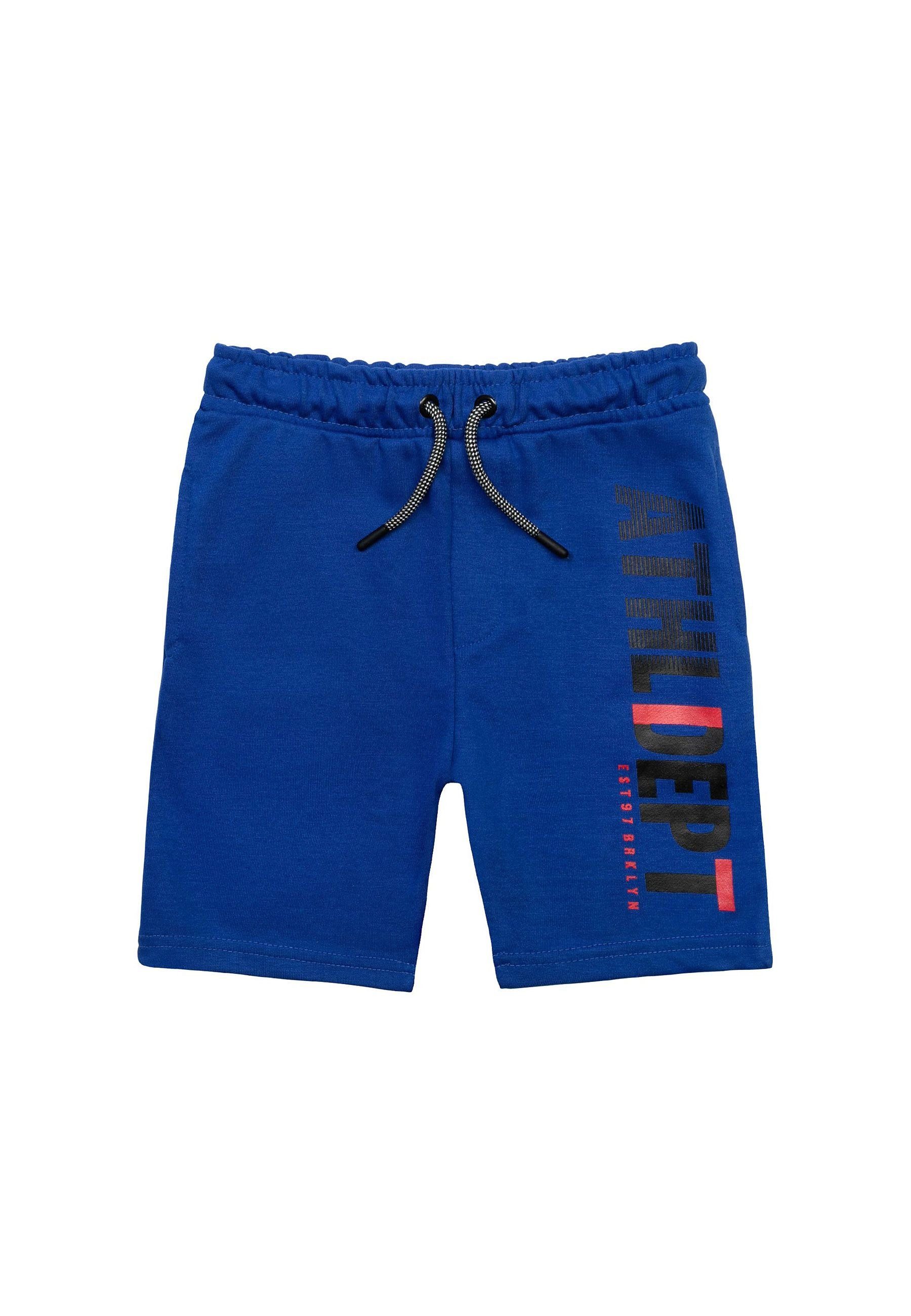 MINOTI Sweatshorts Shorts mit Aufschrift (1y-14y) Blau