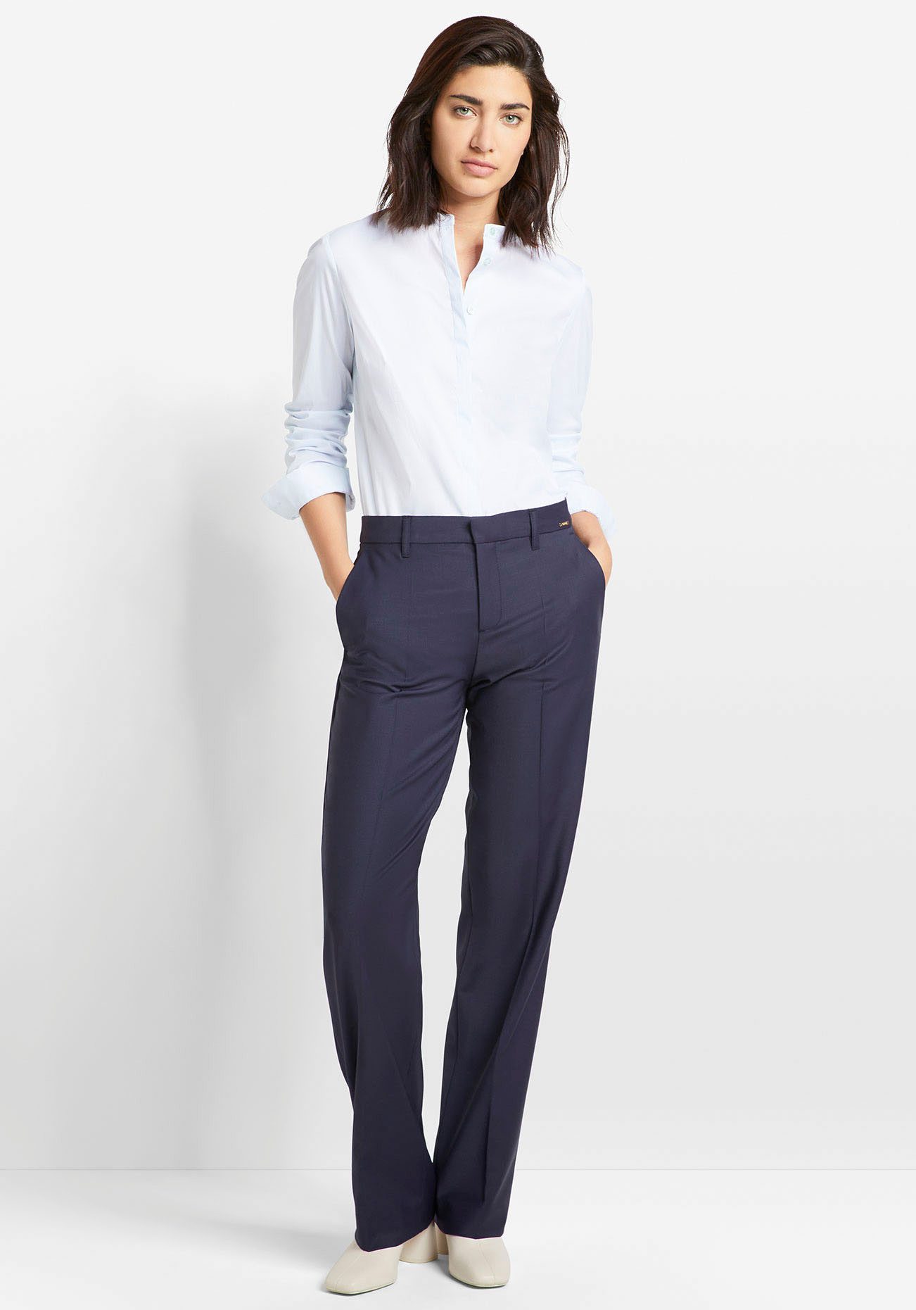 Cinque Hemdbluse CIPAPER Mit Markenlabelplättchen am Saum