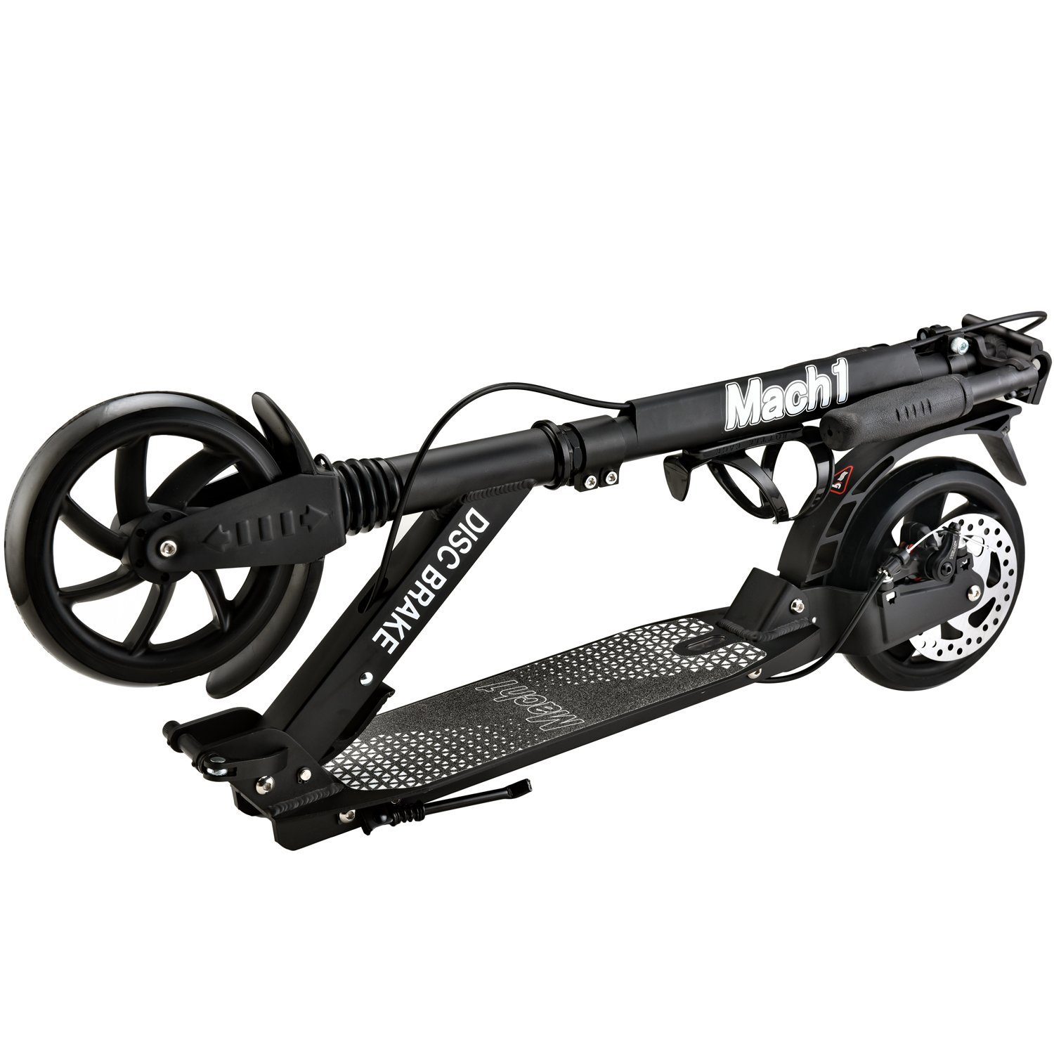 Mach1 Cityroller Kickscooter Tretroller mit 200x40mm Rollen XXL Wheel u. Scheibenbremse