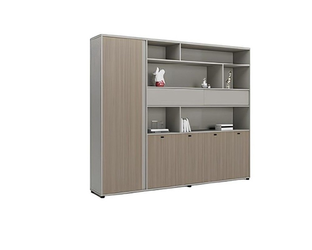 JVmoebel Aktenschrank Moderner Grauer Designer Büroschrank Aktenschrank geräumig