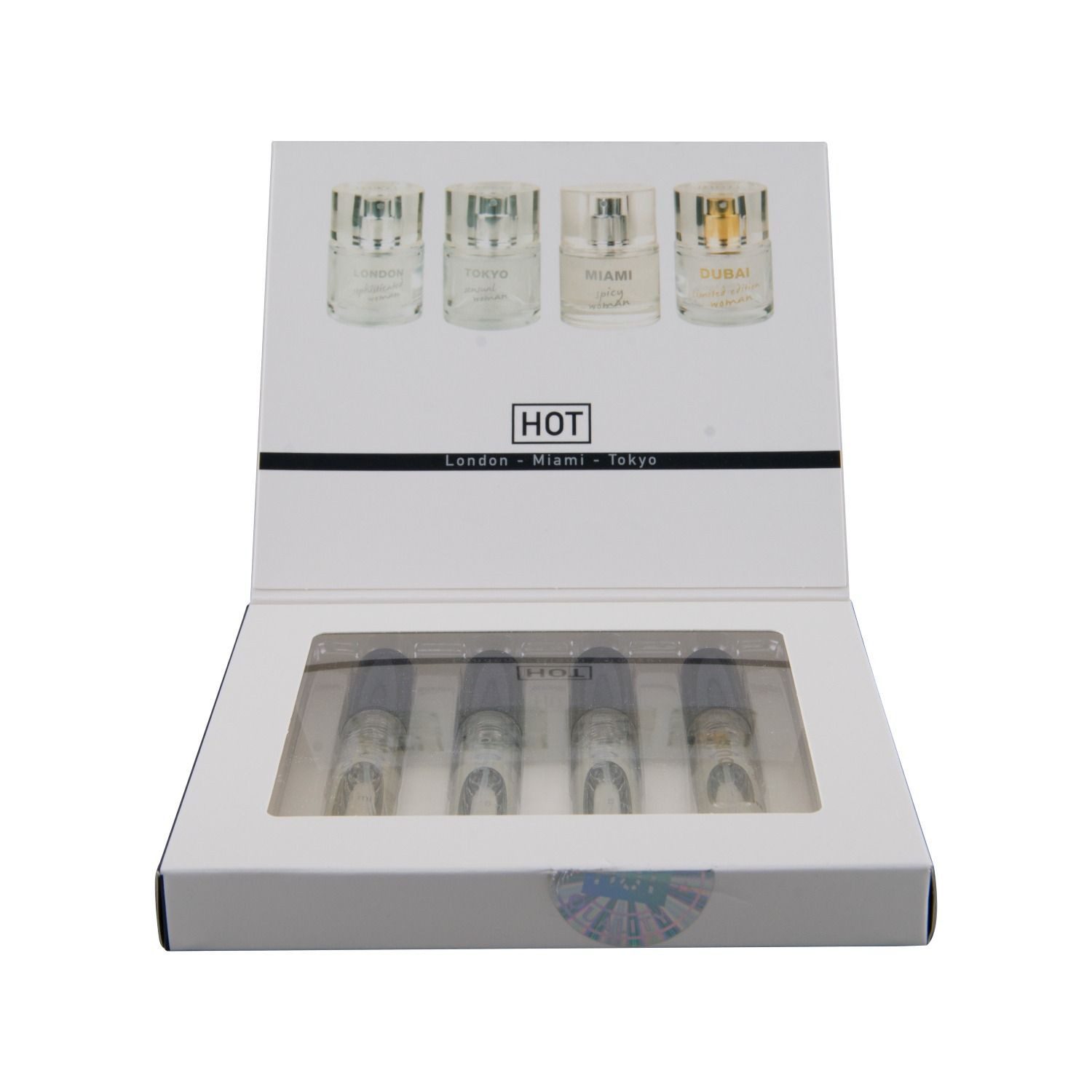 HOT Bio Körperspray HOT - Pheromon Parfümbox Für Sie - 4x5 ml