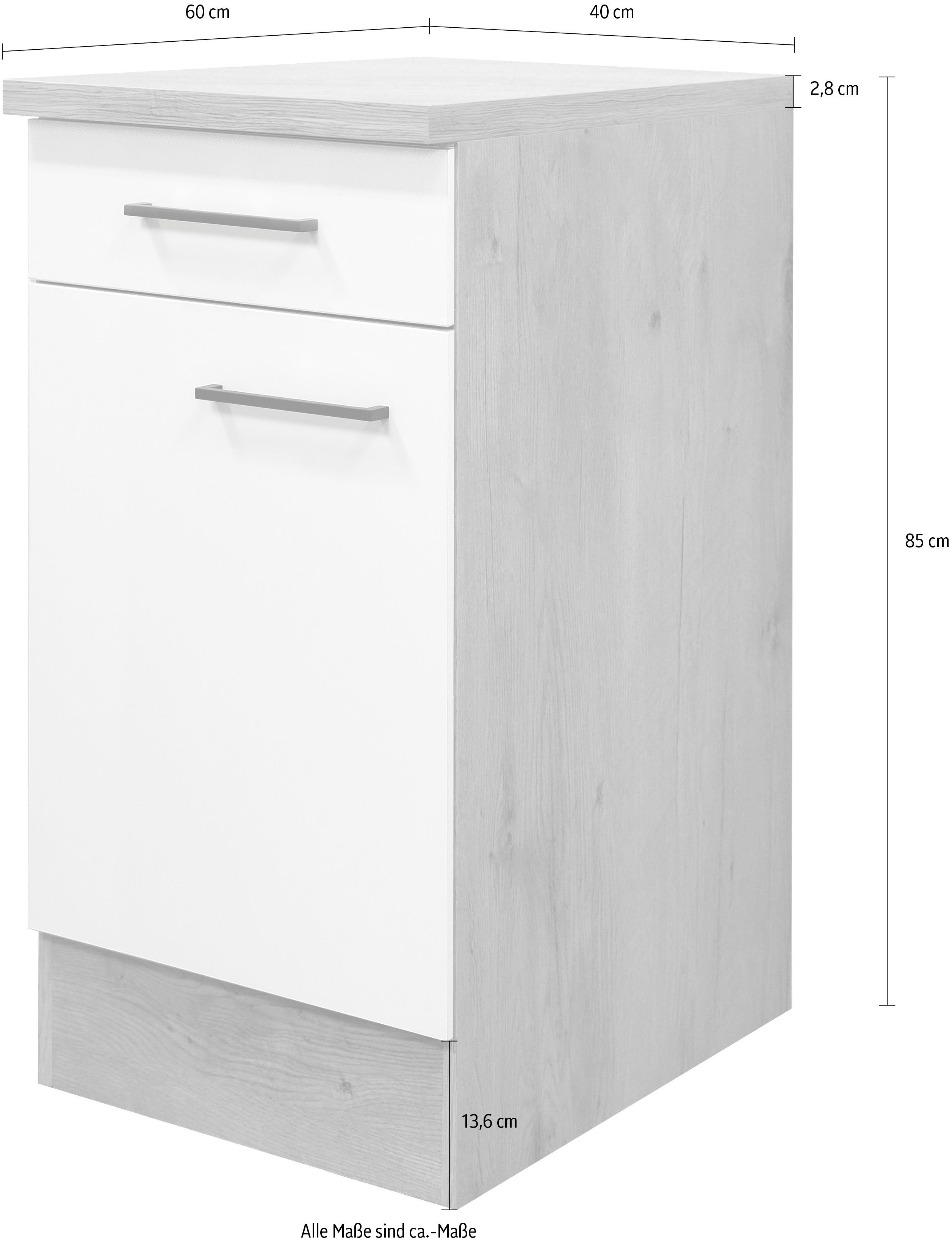Flex-Well Unterschrank Morena (B x H x T) 40 x 85 x 60 cm – Bild 3 von 5