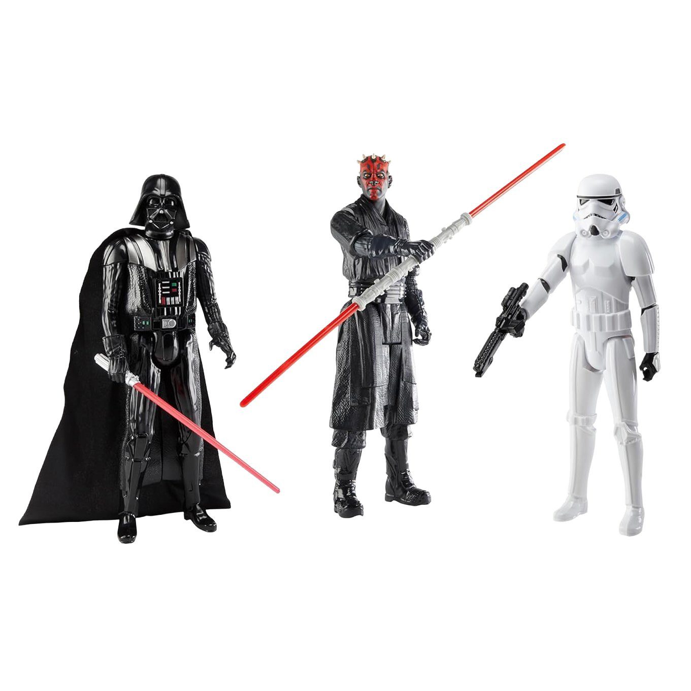 Hasbro Actionfigur Star Wars 3er-Pack Actionfiguren Set, Bereit für galaktische Abenteuer? Mit dem STAR WARS CLASH OF THE DARK