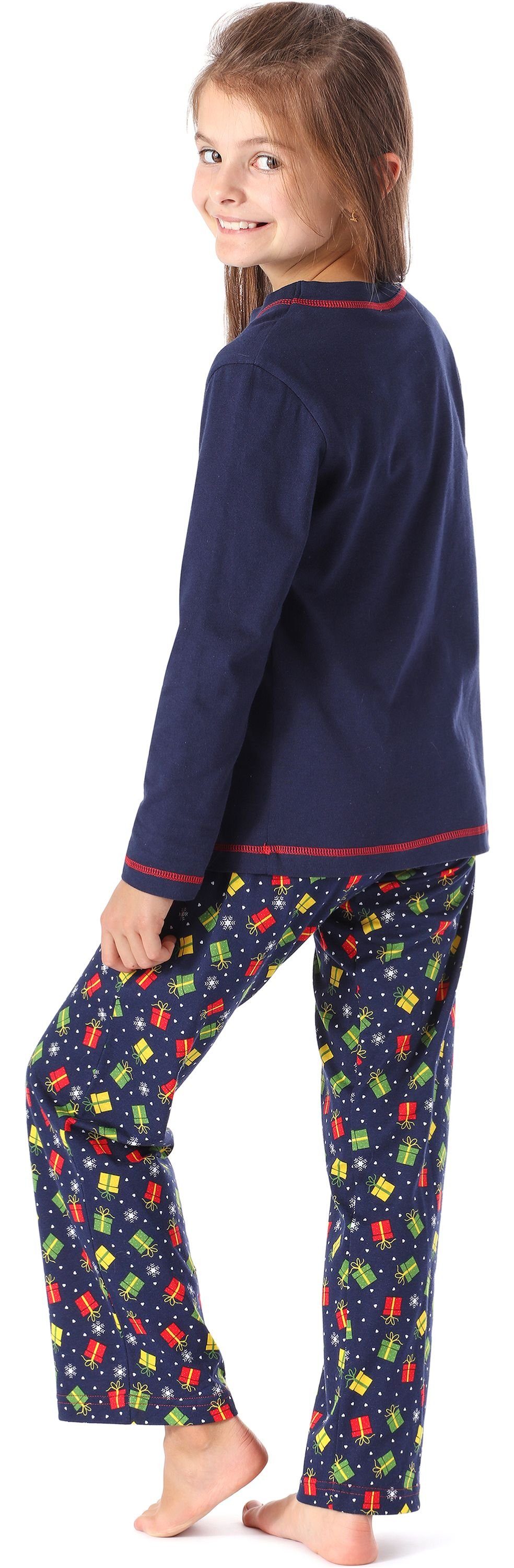 Schlafanzug MS10-215 Mädchen Style Merry Marineblau/Geschenke Schlafanzug