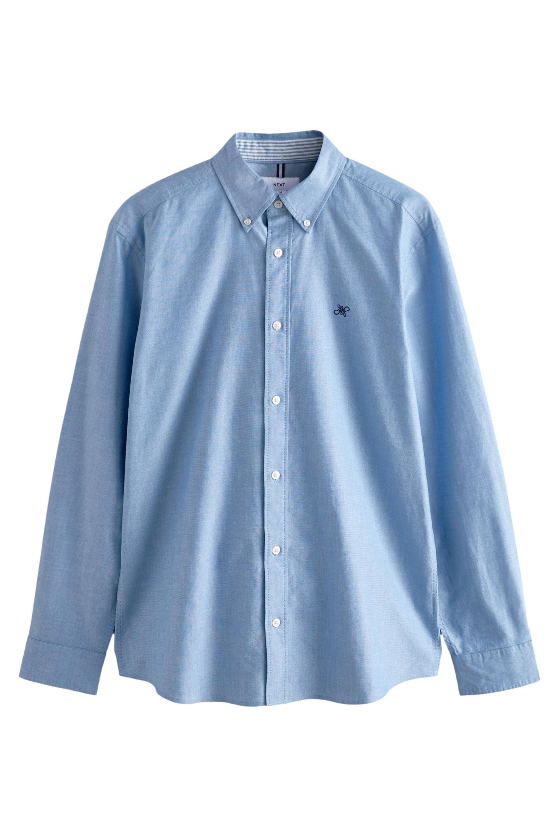 Next Langarmhemd Slim Fit Langärmeliges Oxfordhemd günstig online kaufen