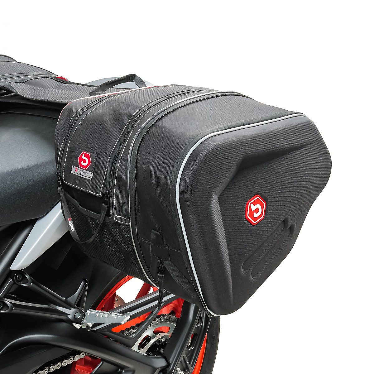 Bagtecs Reisetasche Set Seitentaschen + Einarmständer S1
