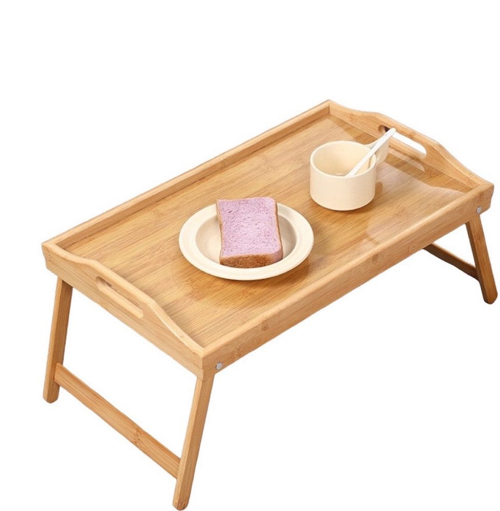 little dove Tabletttisch Bambus Betttisch Betttablett Klappbar Serviertable günstig online kaufen